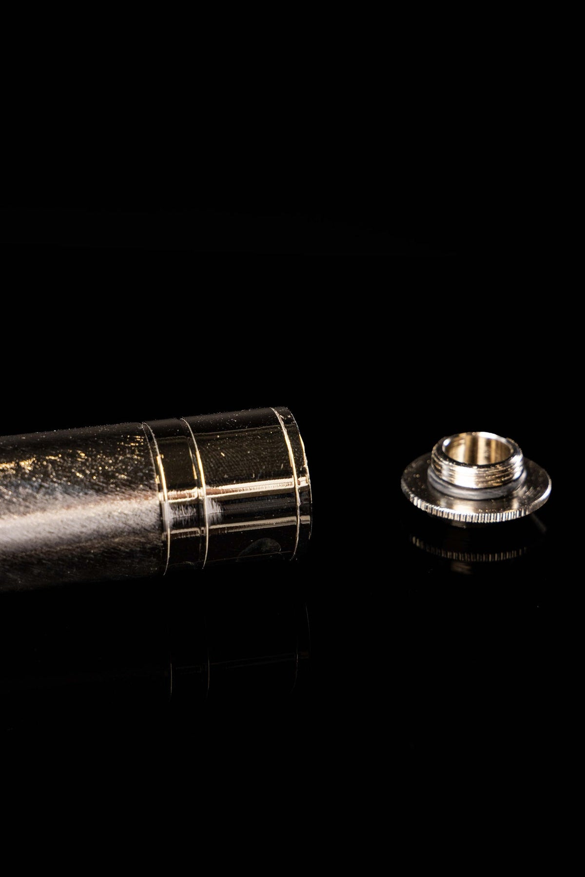 Goupillon liturgique en métal, grand format, 15 cm