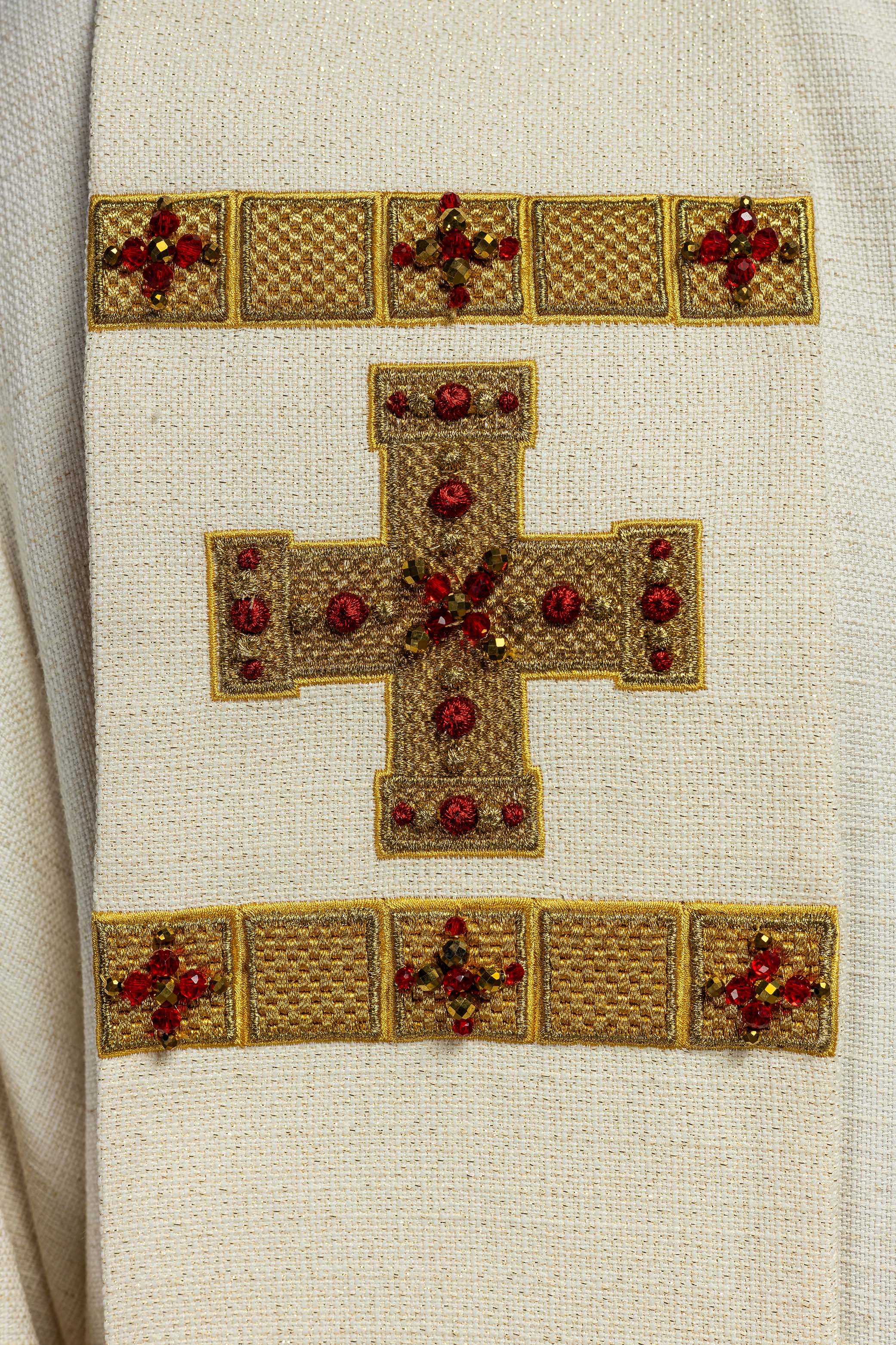 Étole faite à la main avec pierres naturelles Handmade 2011