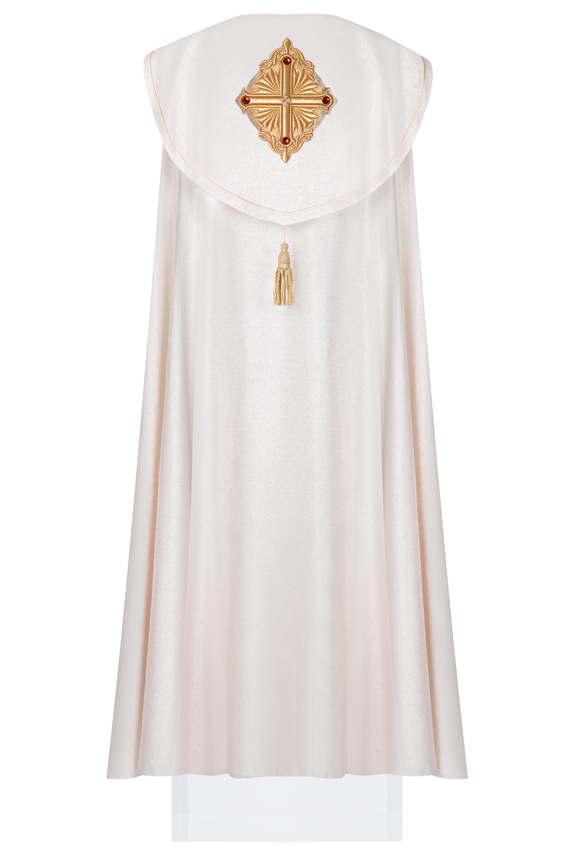 Kapa liturgiczna z bogato zdobionym pasem 150 cm - ORNATY.PL