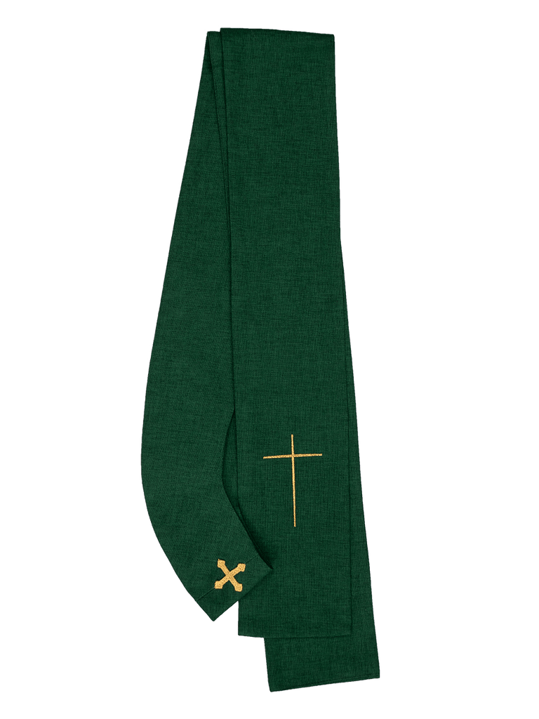 Ornat haftowany Krzyż LE/7030 Zielony