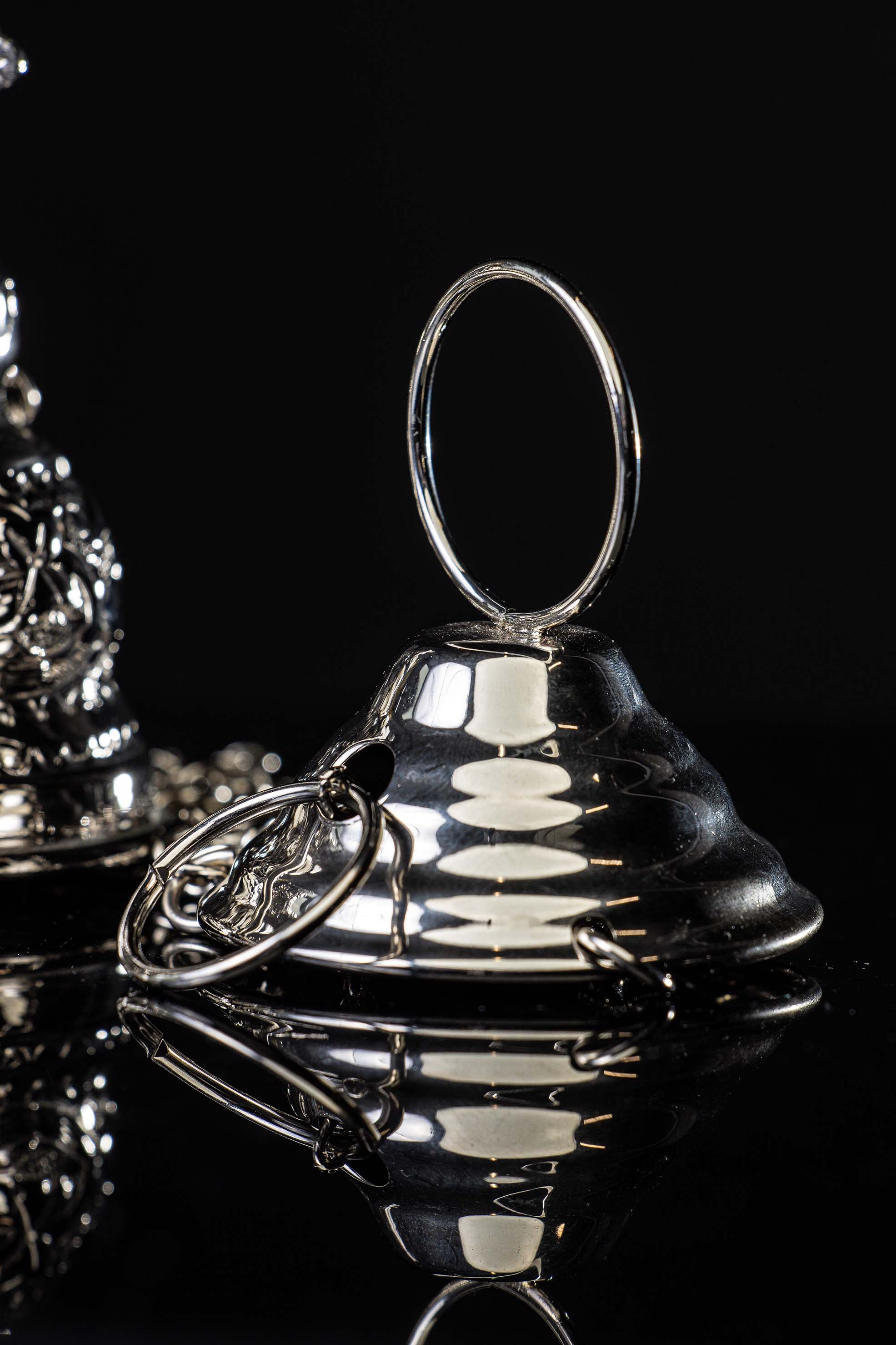 Encensoir - laiton - nickel - 19 cm
