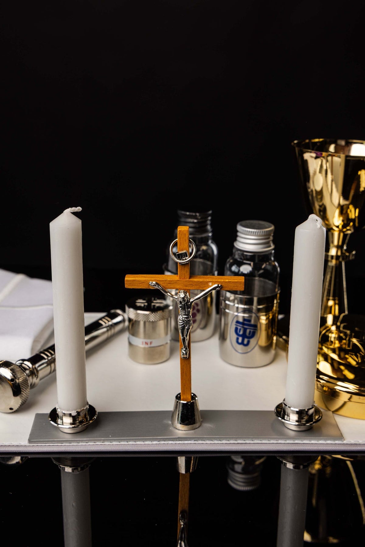 Valise liturgique avec équipement complet