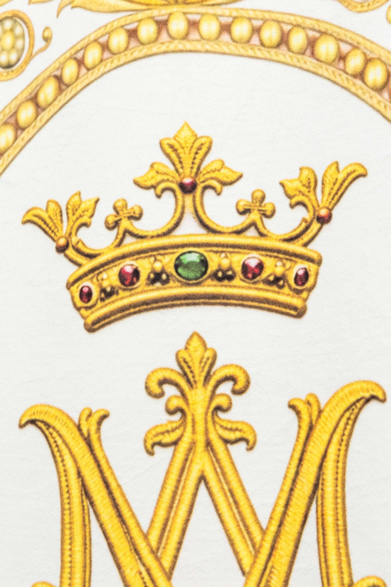 Bannière liturgique imprimée recto verso avec Notre-Dame de l’Assomption et le monogramme marial CHD/005/06-05/109 80*130 - CHASUBLES.FR