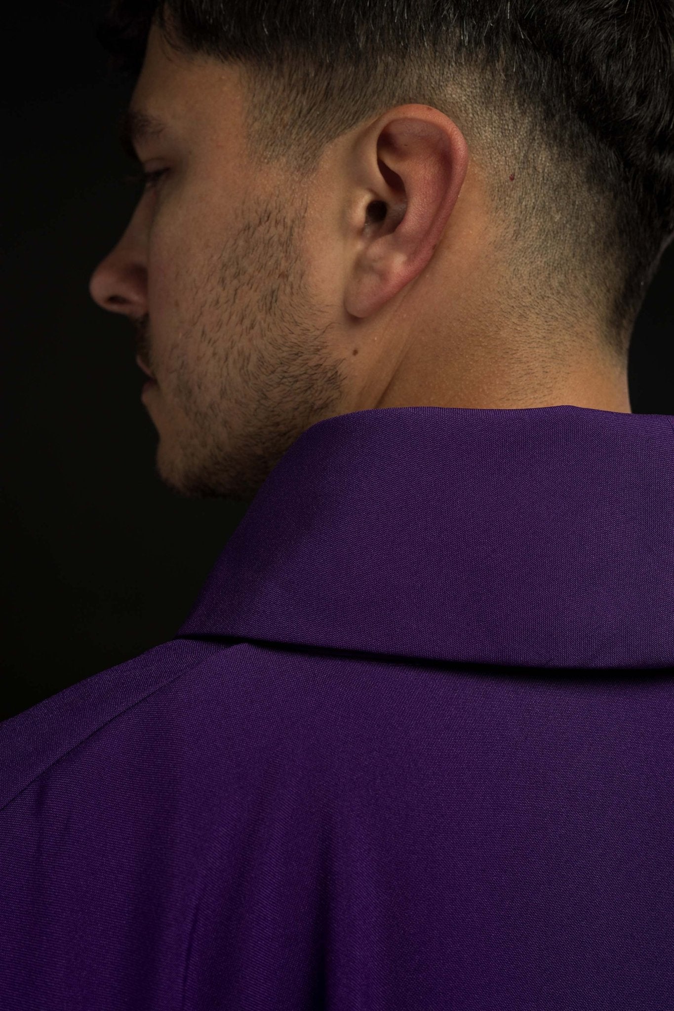 Chasuble brodée IHS Violet KOR/258/03/12 - CHASUBLES.FR