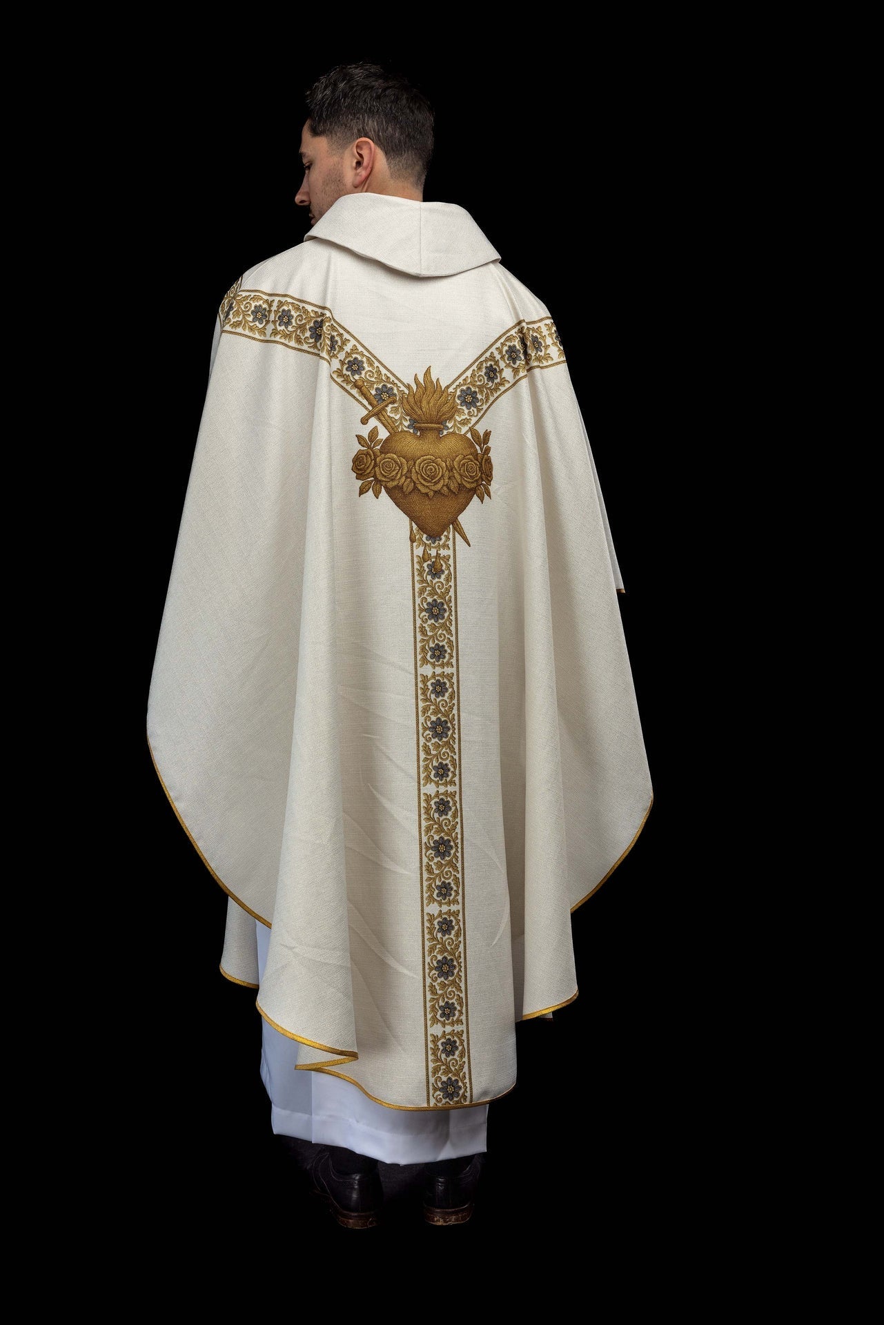 Chasuble imprimée avec l’image de Notre - Dame de Fatima KOD/7011/05/40 - CHASUBLES.FR