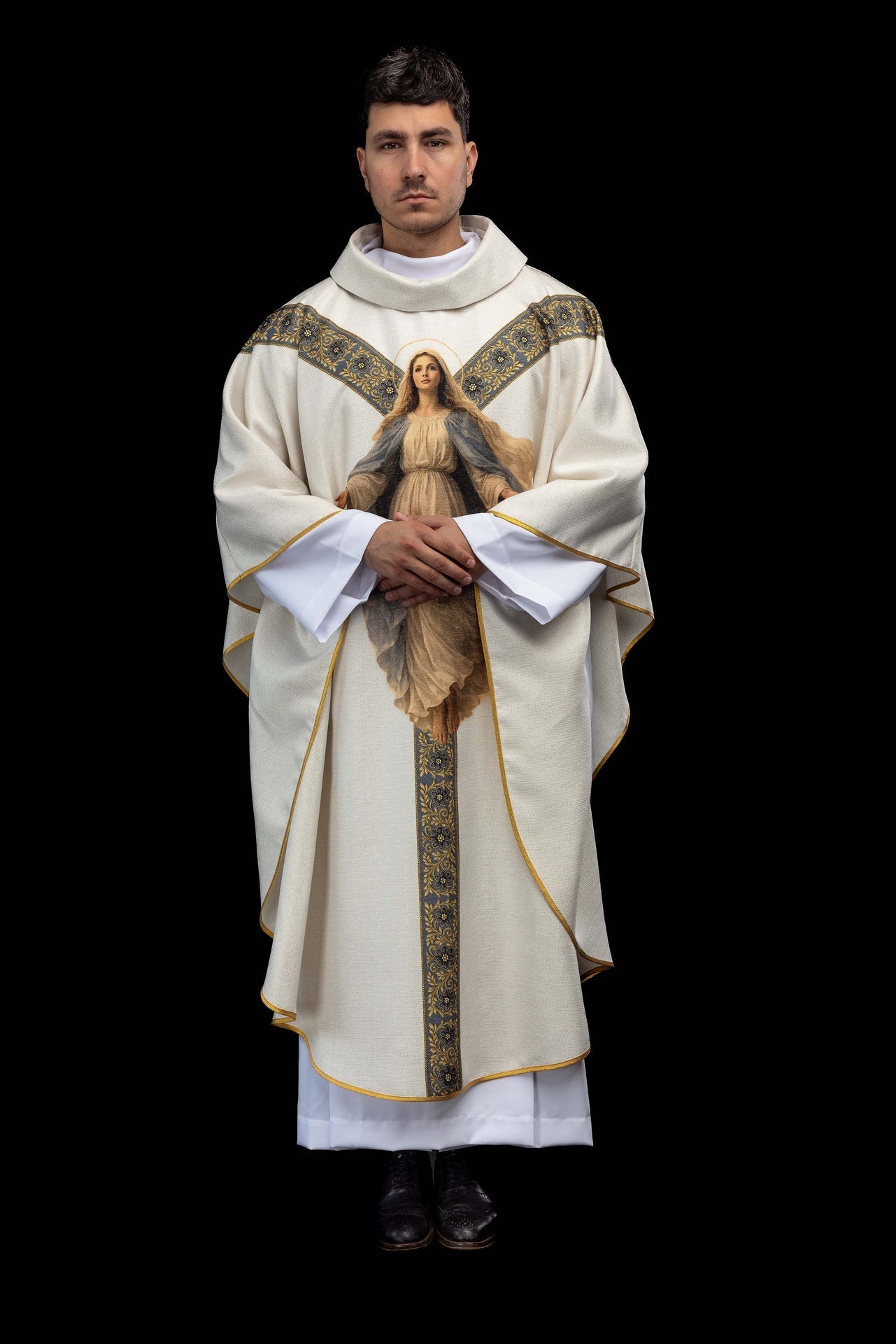 Chasuble imprimée avec l’image de Notre - Dame de l’Assomption KOD/7008/05/40 - CHASUBLES.FR
