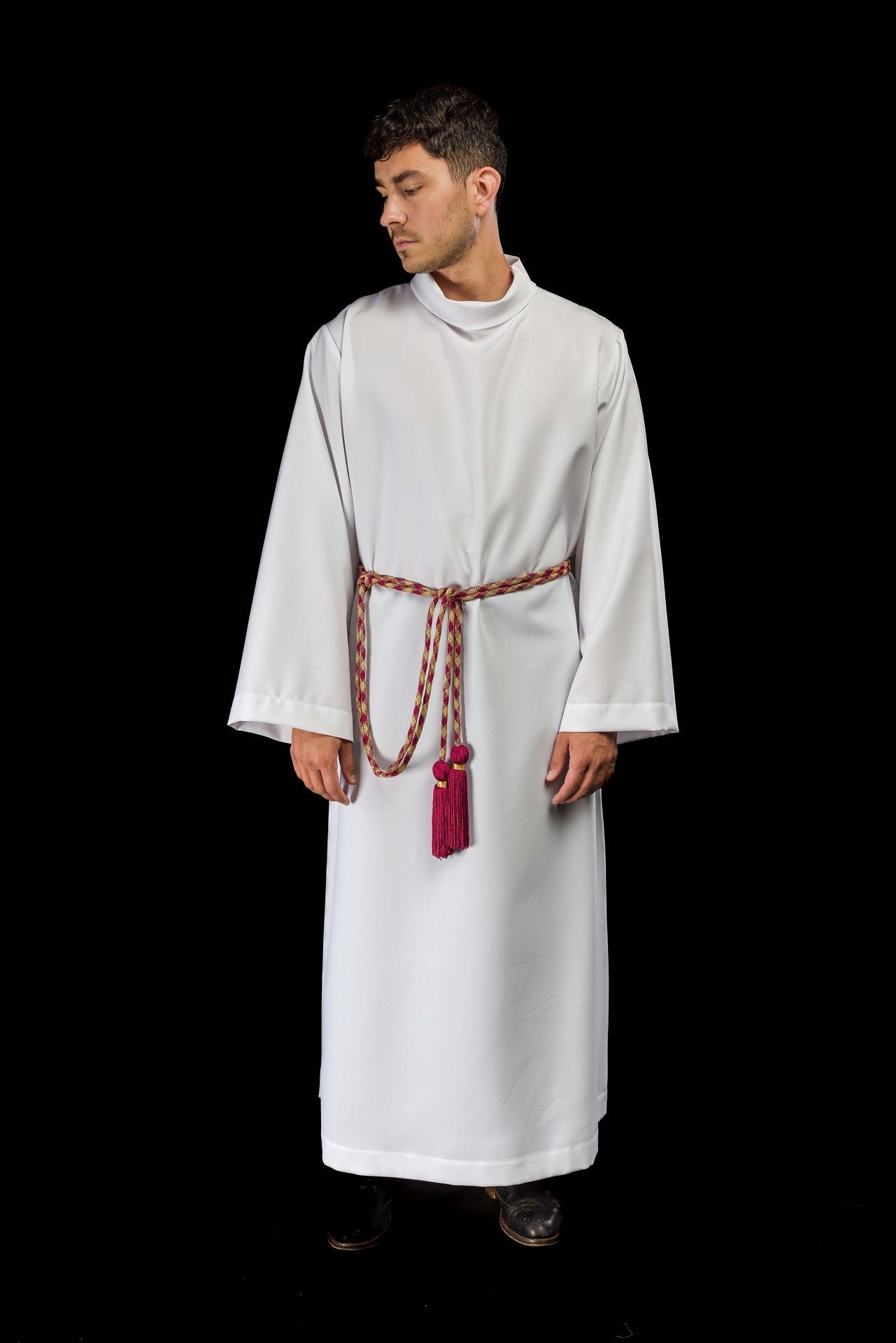 Cordon liturgique rouge et doré Premium CIN/807 - CHASUBLES.FR