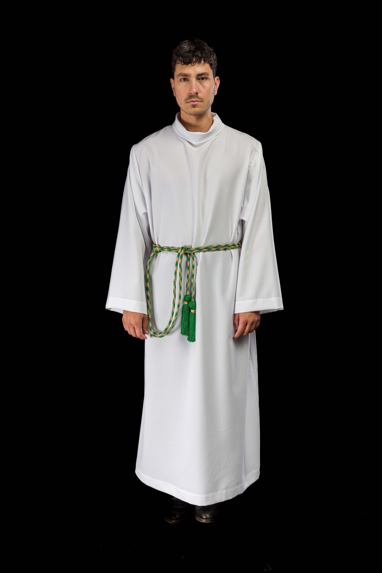 Cordon liturgique vert et doré Premium CIN/806 - CHASUBLES.FR