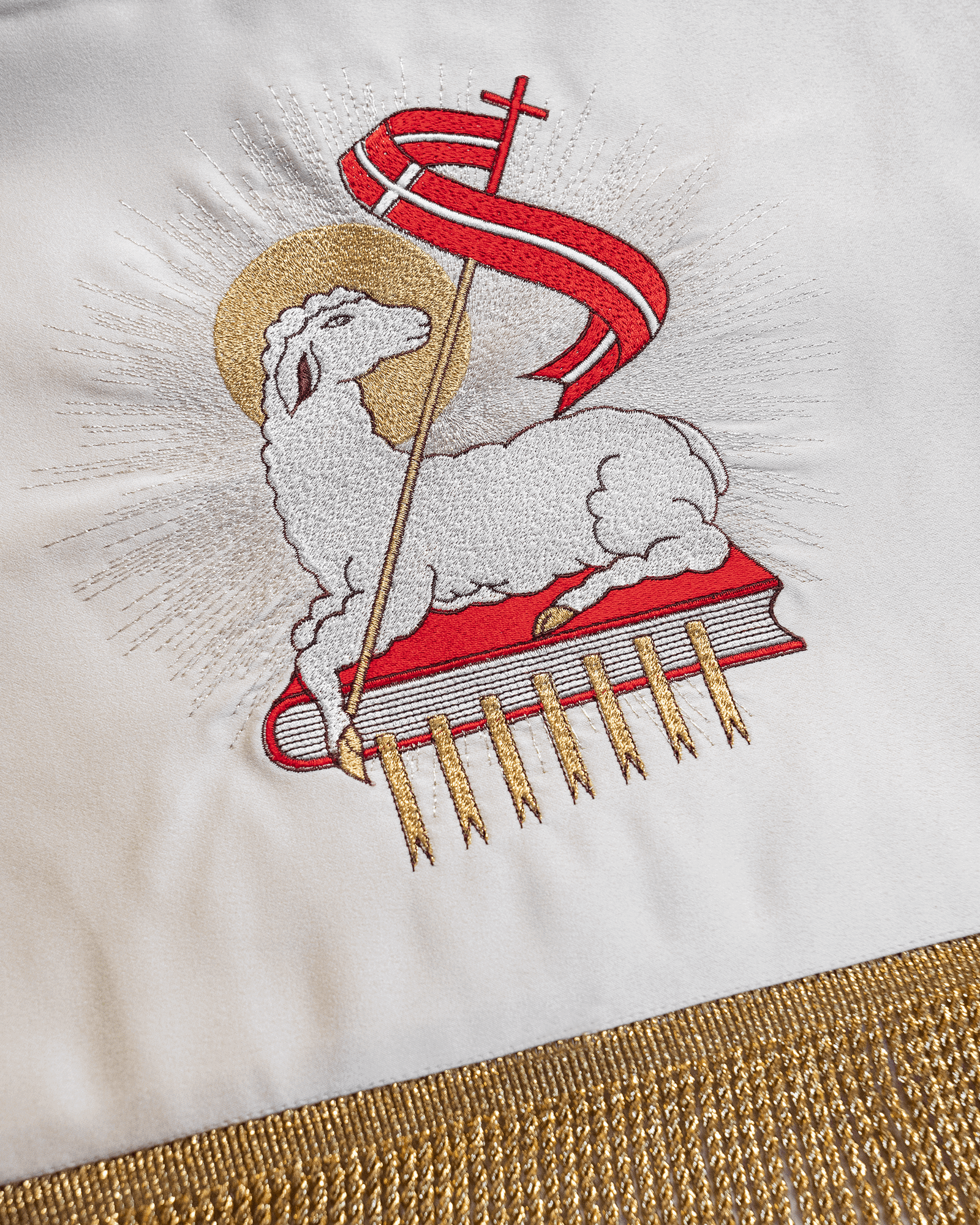 Dais de procession avec broderie simple KBA/009 140*160 - CHASUBLES.FR