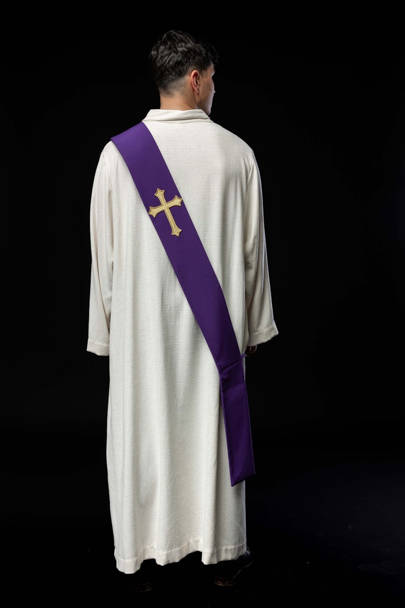 Diaconat étole Croix KSD/133/03/01 FIOLET - CHASUBLES.FR
