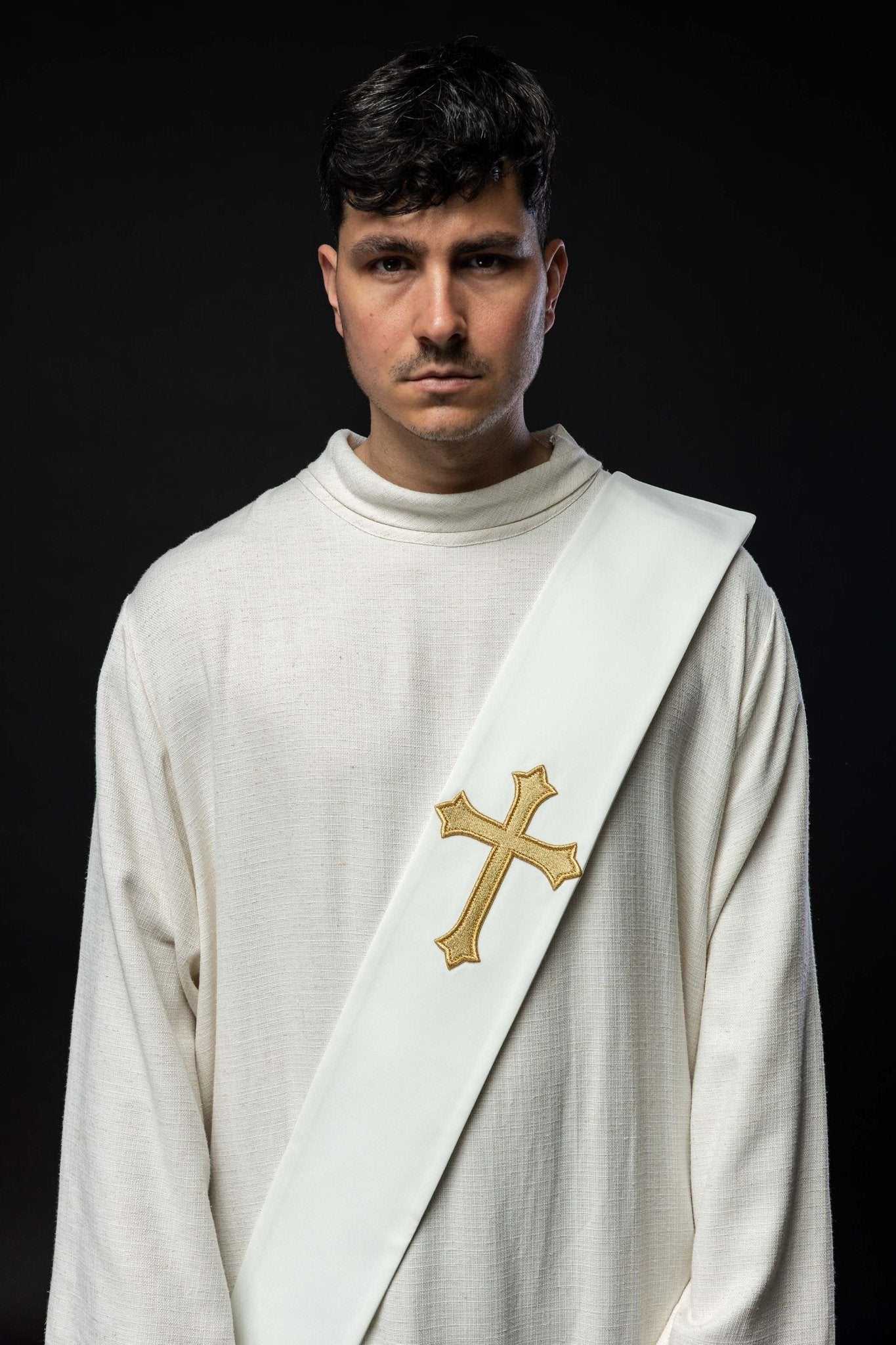 Diaconat étole Croix KSD/133/05/01 ECRU - CHASUBLES.FR