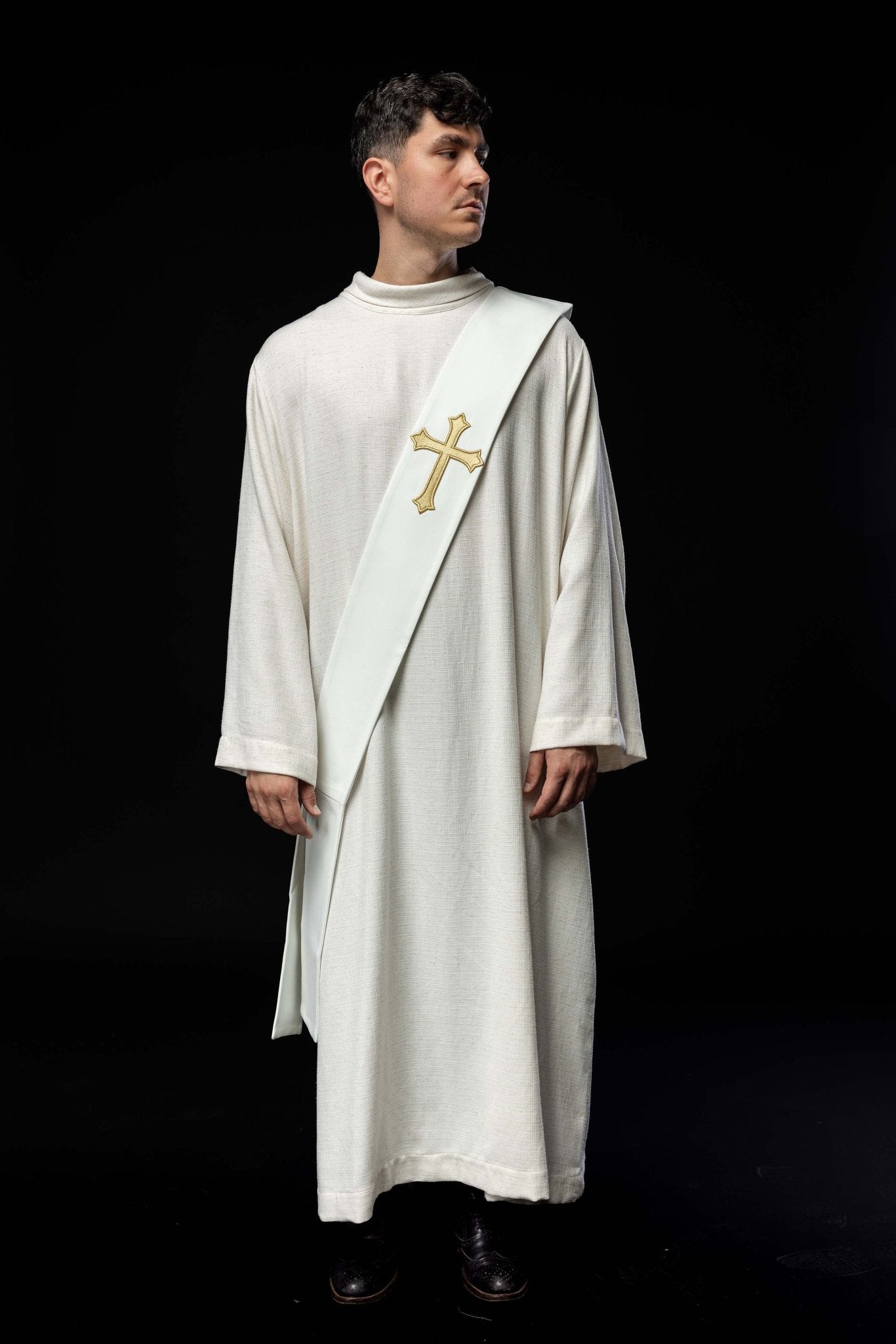 Diaconat étole Croix KSD/133/05/01 ECRU - CHASUBLES.FR