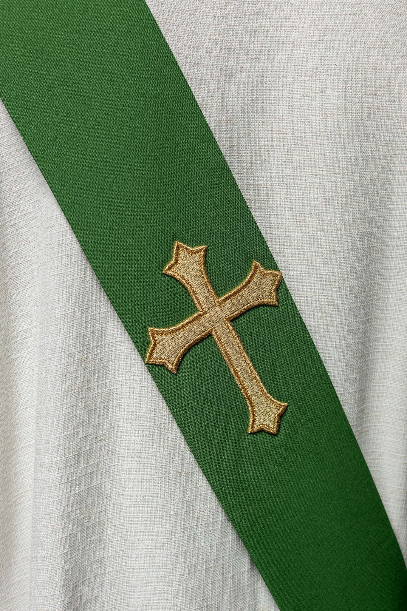Diaconat étole Croix KSD/133/01/01 ZIELONY - CHASUBLES.FR
