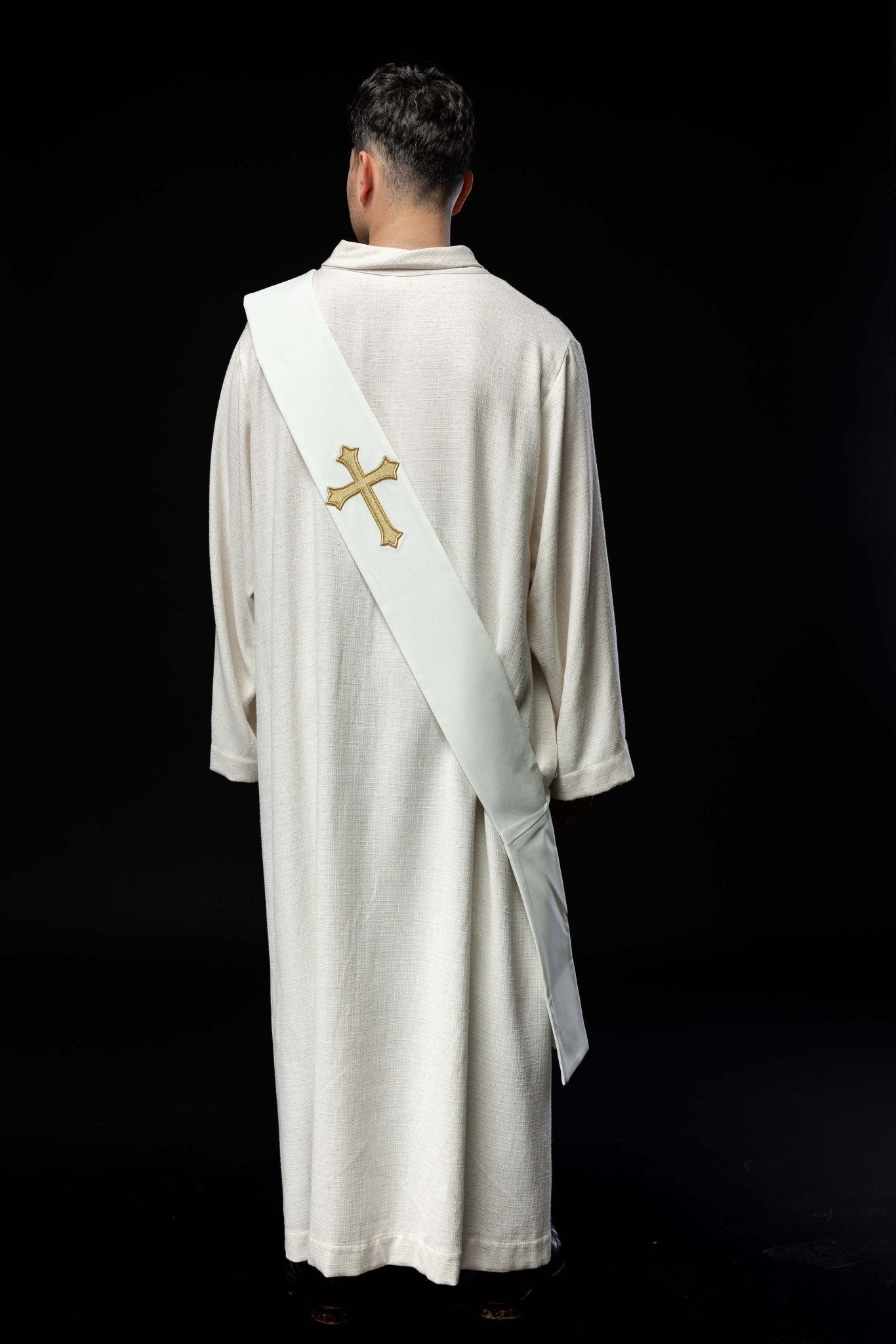 Diaconat étole Croix KSD/133/05/01 ECRU - CHASUBLES.FR