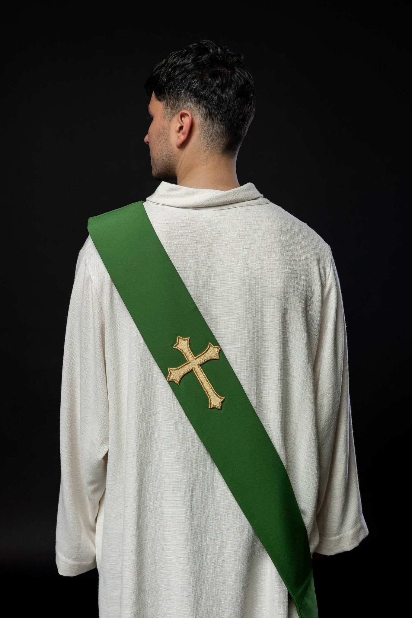 Diaconat étole Croix KSD/133/01/01 ZIELONY - CHASUBLES.FR