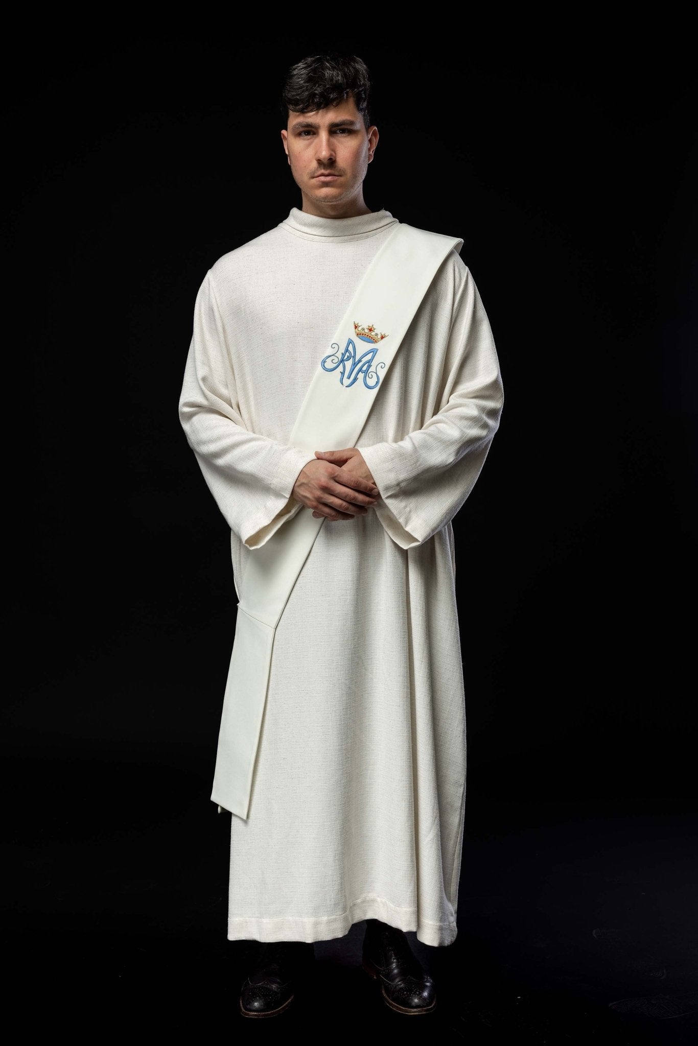 Diaconat Marian stole KSD/136/05/01 ECRU - CHASUBLES.FR