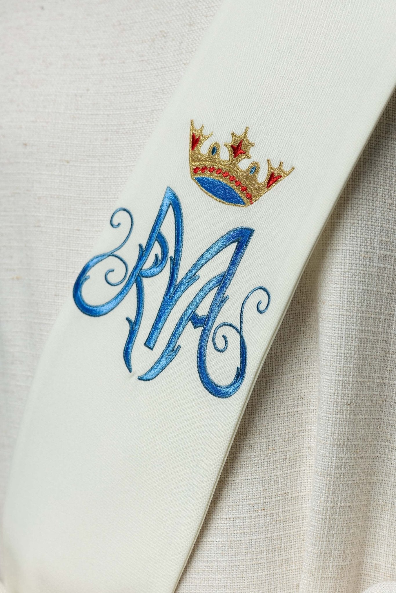 Diaconat Marian stole KSD/136/05/01 ECRU - CHASUBLES.FR