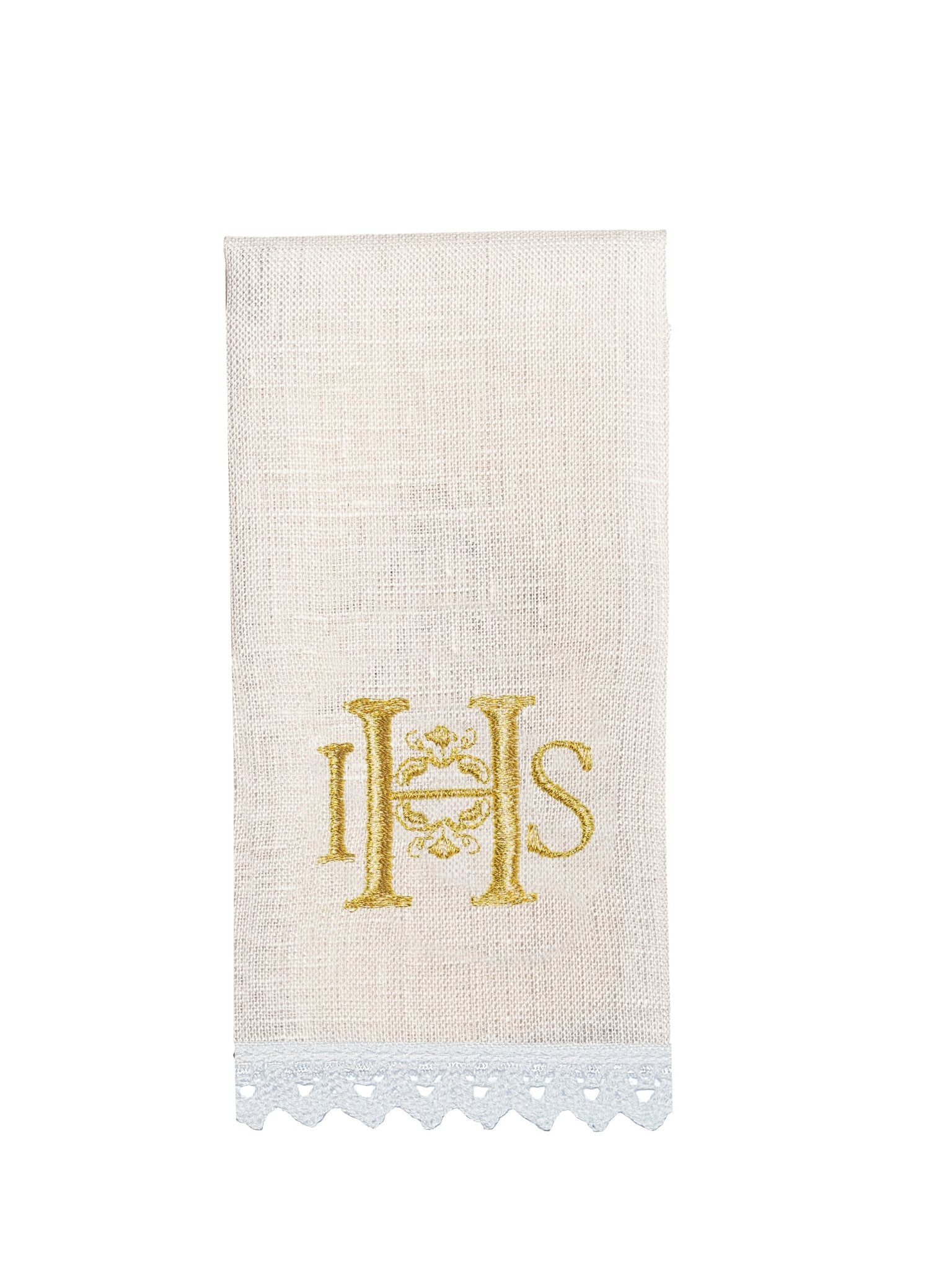 Ensemble de Linge d'autel richement décoré avec le motif IHS HA/5001 - CHASUBLES.FR