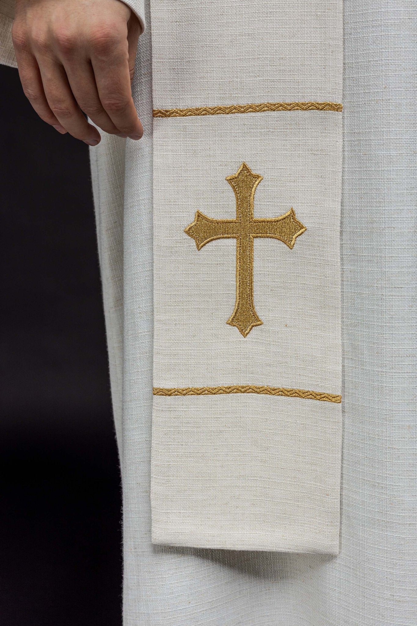 Etole brodée à l'effigie de Jésus Miséricordieux KSW2/010/05/49 - CHASUBLES.FR