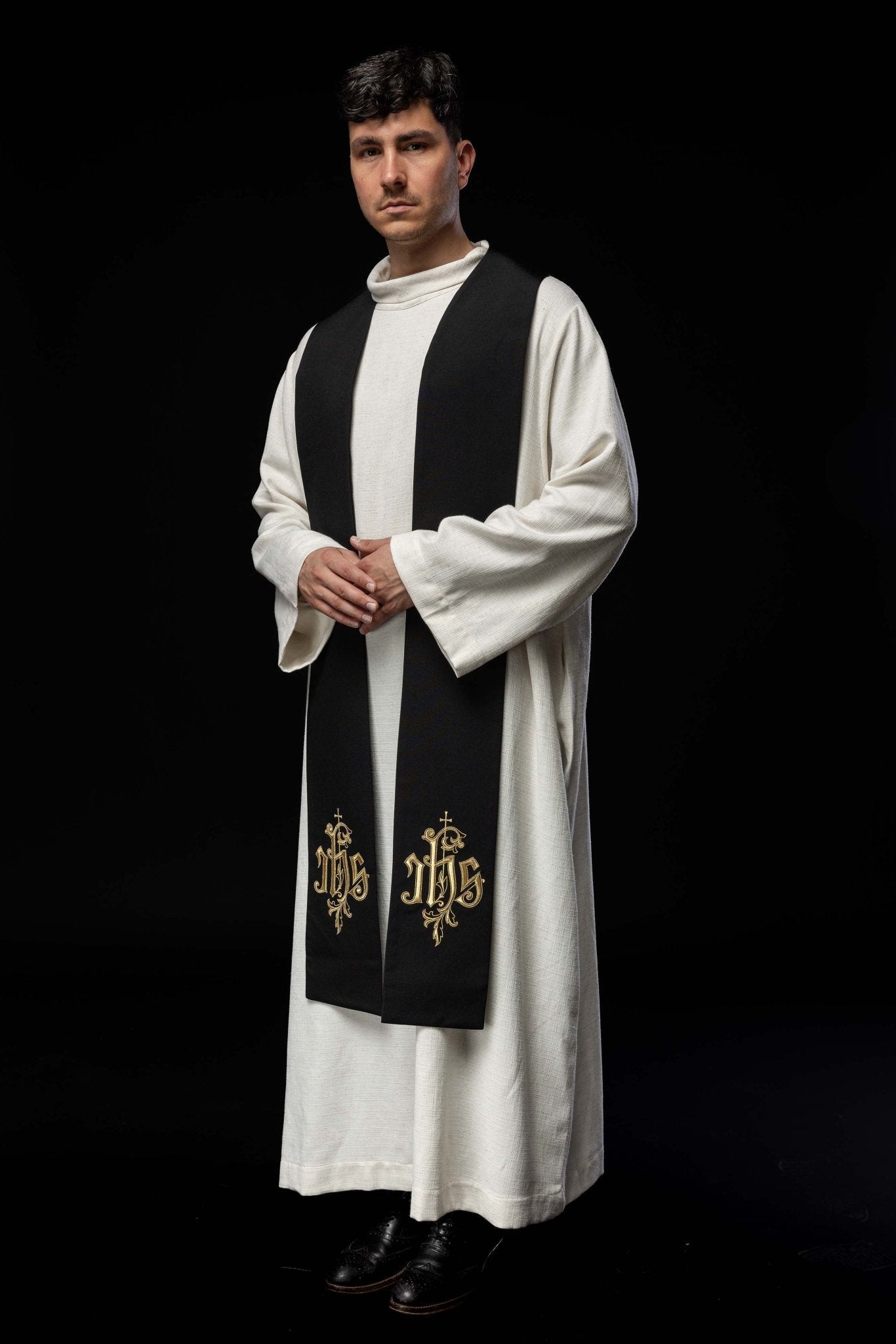 Étole brodée IHS KST/053/07/12 CZARNY - CHASUBLES.FR