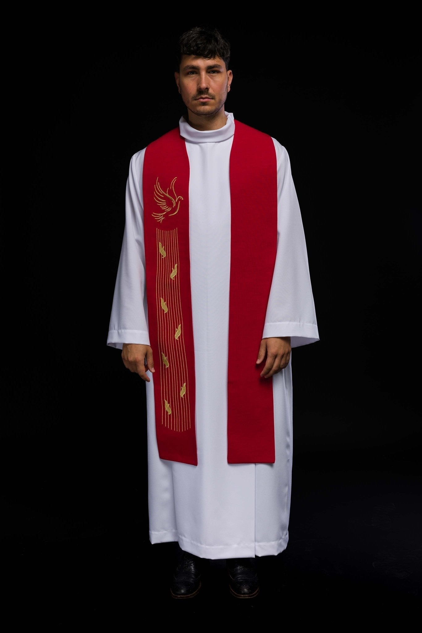 Étole brodée Saint - Esprit Rouge KST/218/02/62 CZERWONY - CHASUBLES.FR