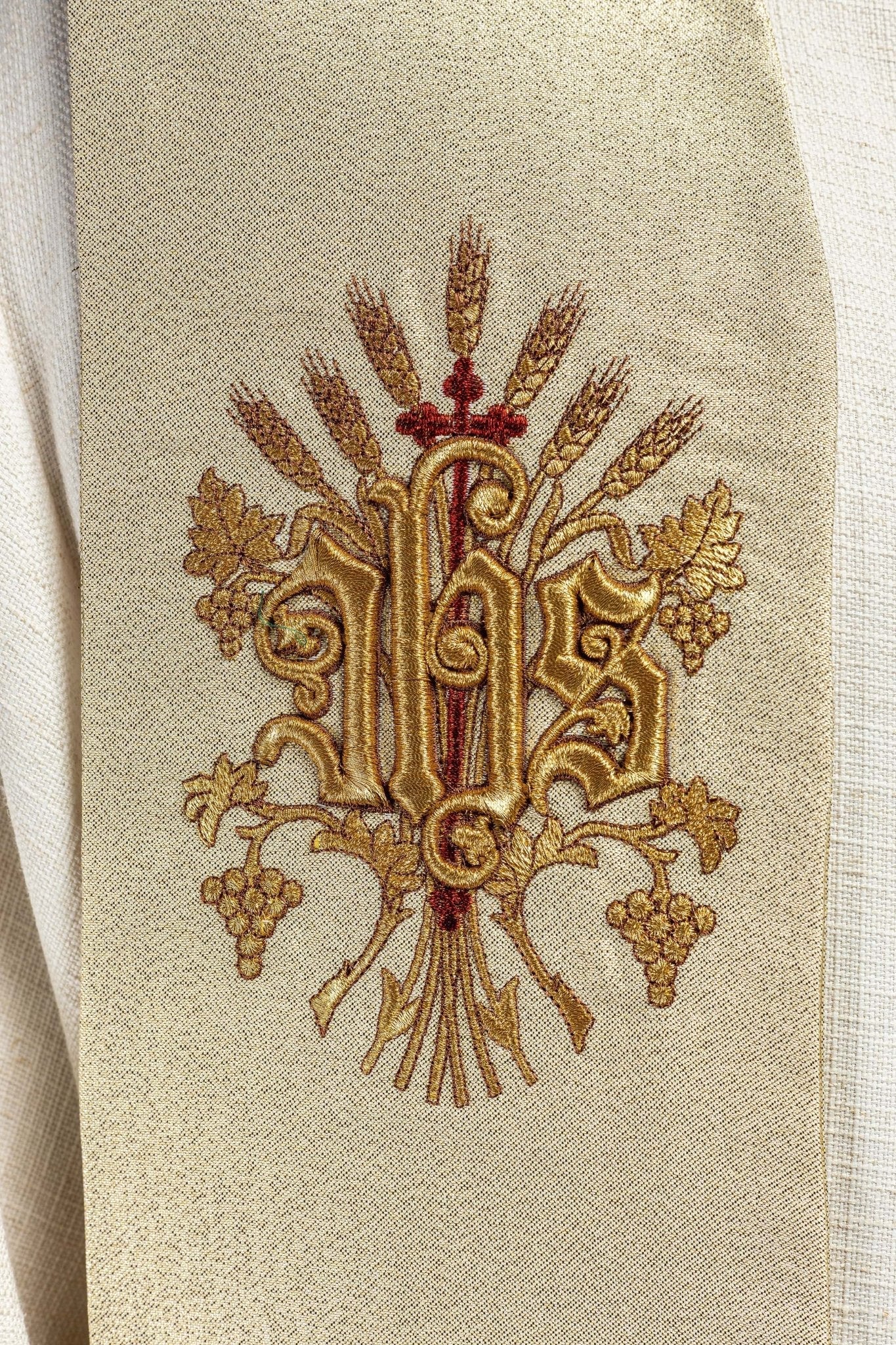 Étole de prêtre brodée d'or KST/159/10/37 ZŁOTY - CHASUBLES.FR