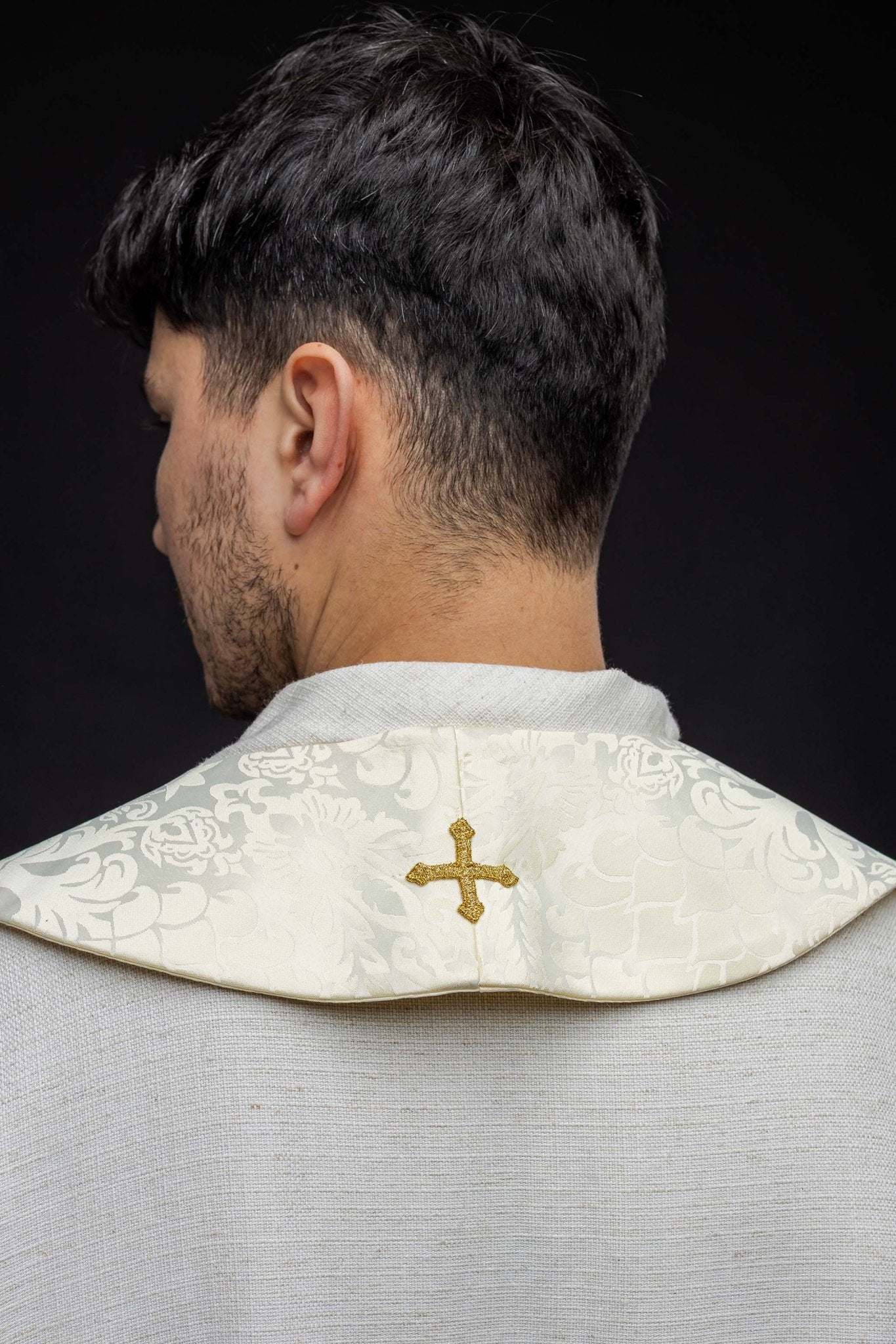 Étole romaine avec broderie HA2105 - 05 - CHASUBLES.FR