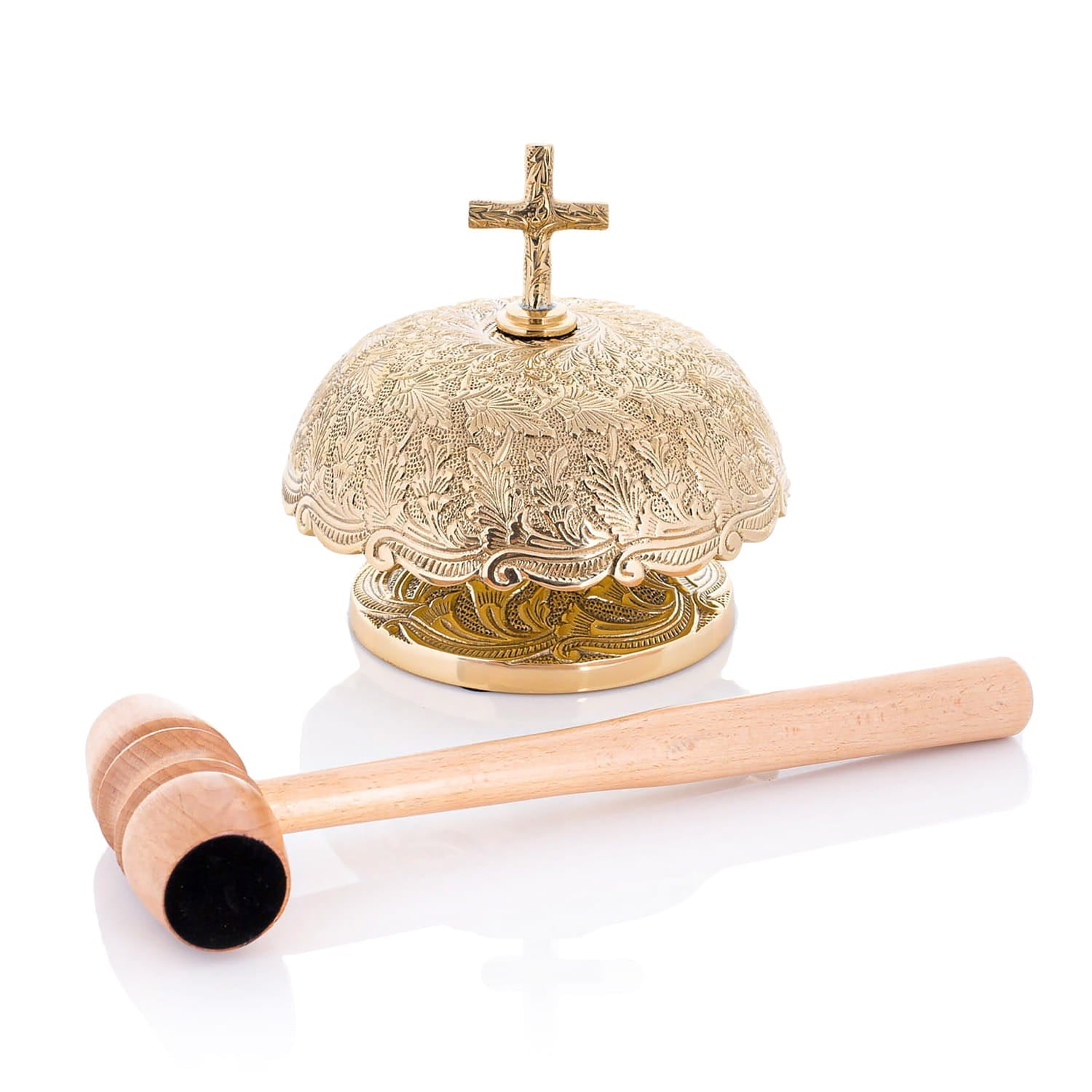Gong – laiton – maillet en bois P116 - CHASUBLES.FR