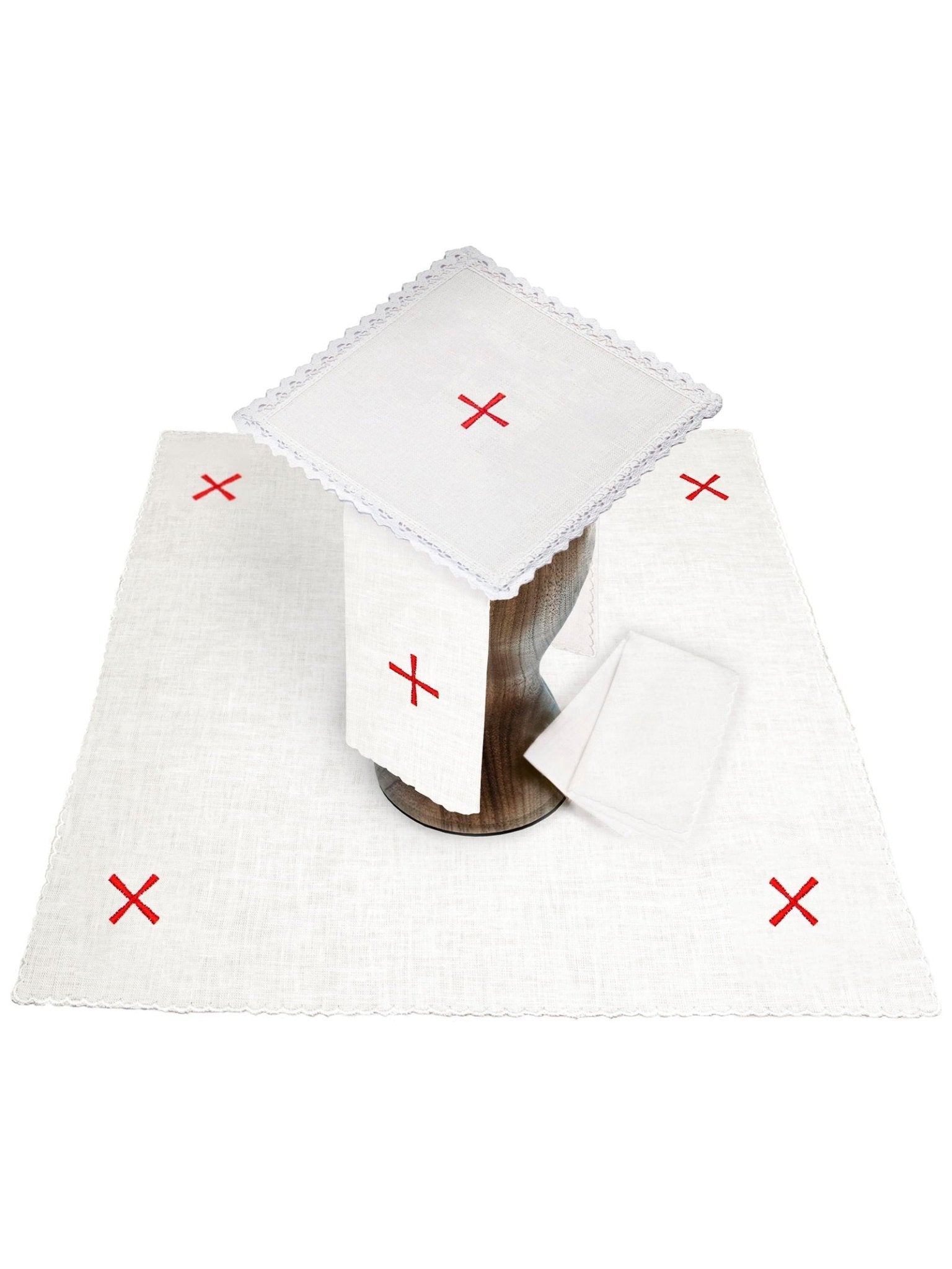 Linge d'autel brodé lin KKL/136 - CHASUBLES.FR