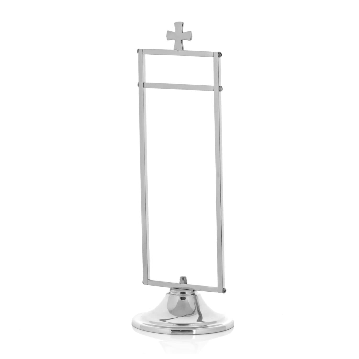 Porte - purificatoire - 30 cm - laiton - nickel P98N - CHASUBLES.FR