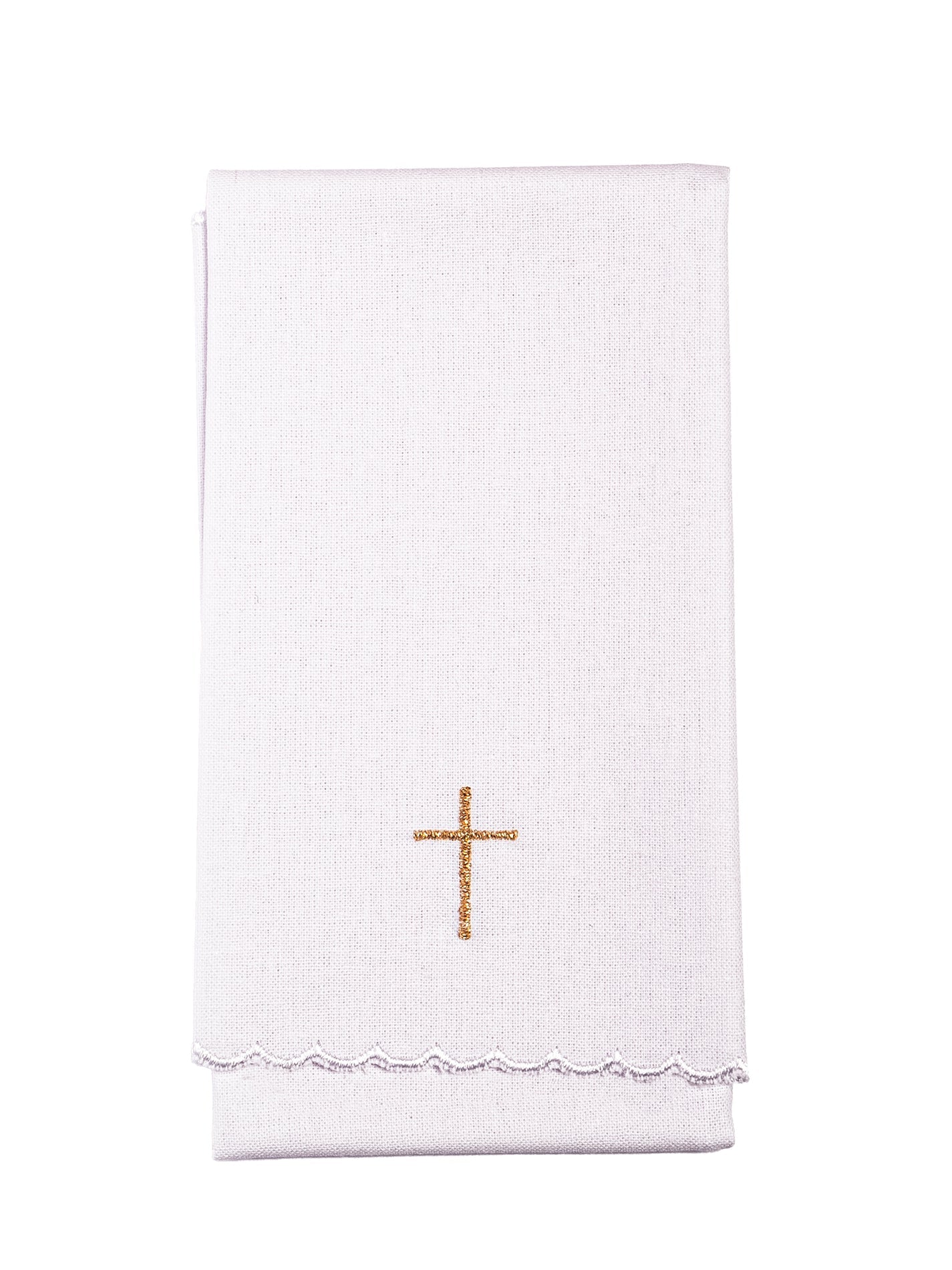 Purificatoire Brodé KPU/122 25*48cm. BIAŁY - CHASUBLES.FR