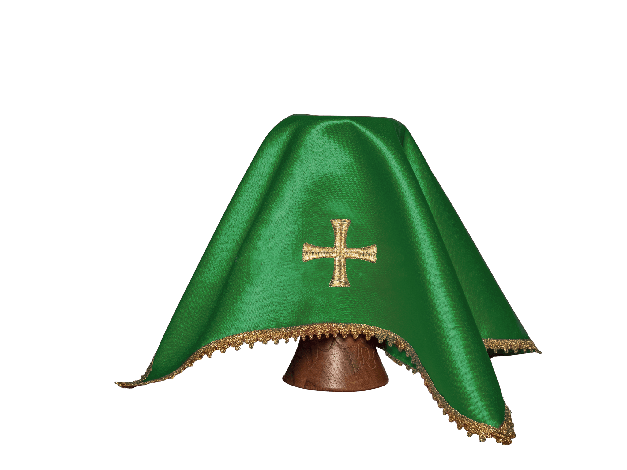 Quatre voiles pour le calice avec croix brodée en or KWB/002/20 50X50 (4szt) - CHASUBLES.FR