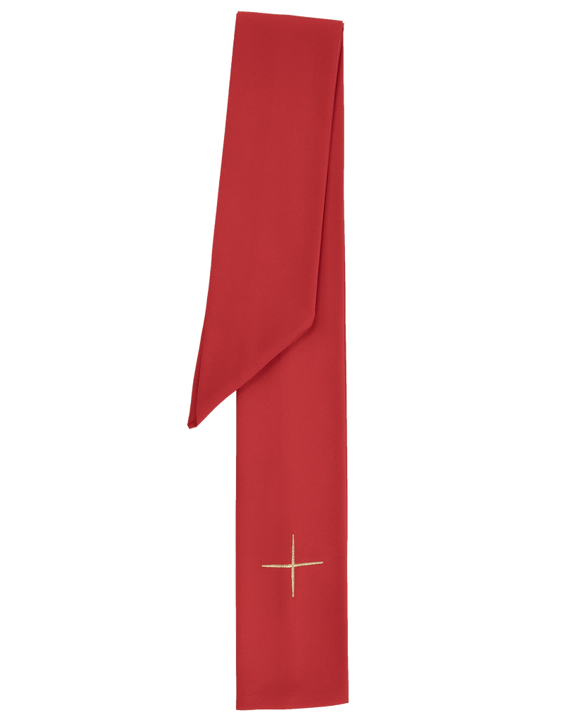 Ornat haftowany z symbolem IHS KOR/263 Czerwony - ORNATY.PL