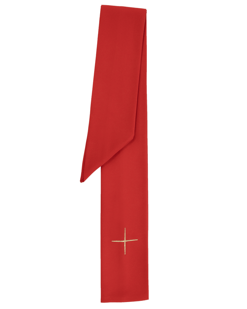 Ornat haftowany Alfa i Omega KOR/261 Czerwony