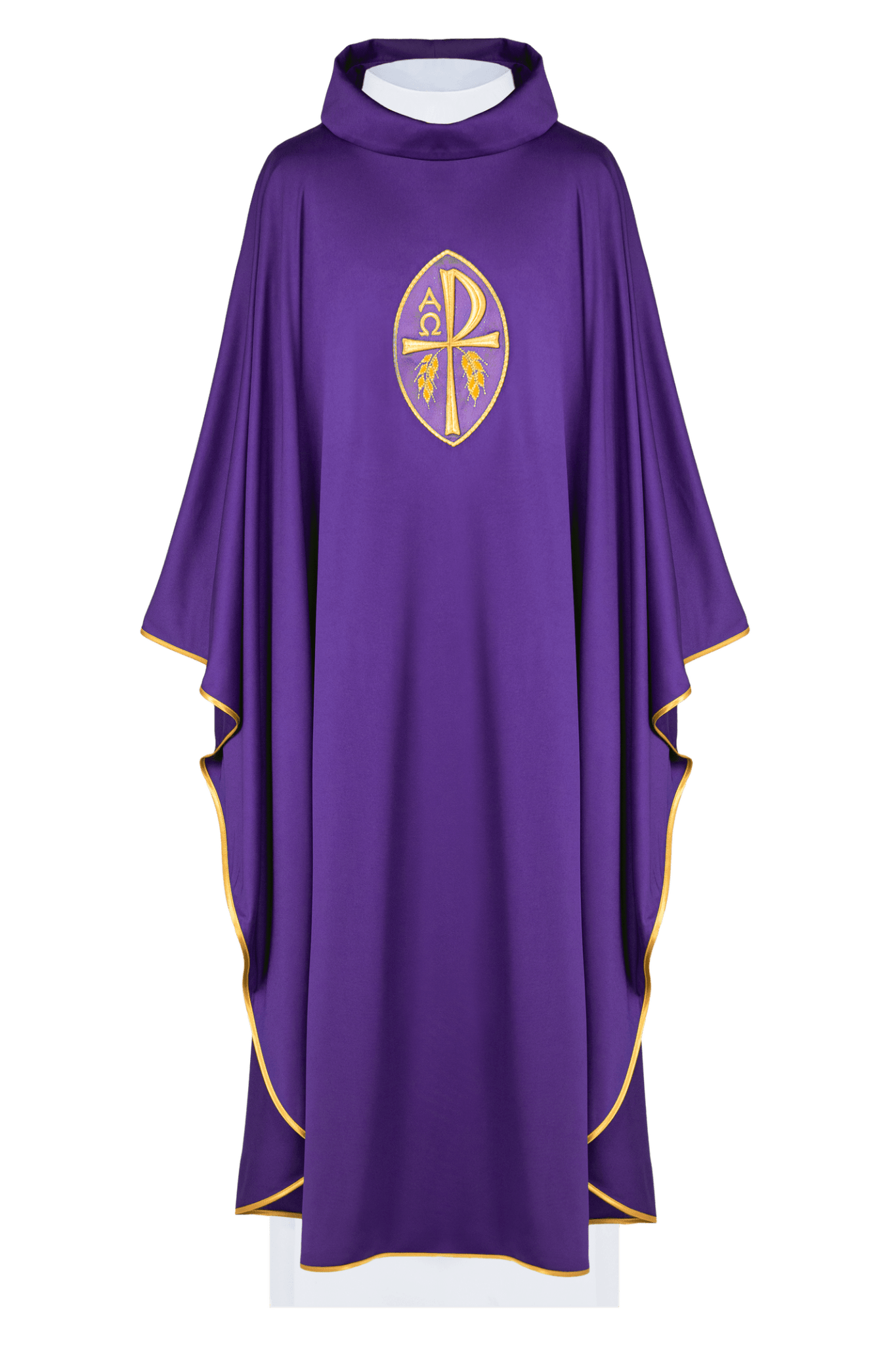Violet chasuble PAX en tissu léger SACROLITE KOR/387/03/78 - CHASUBLES.FR