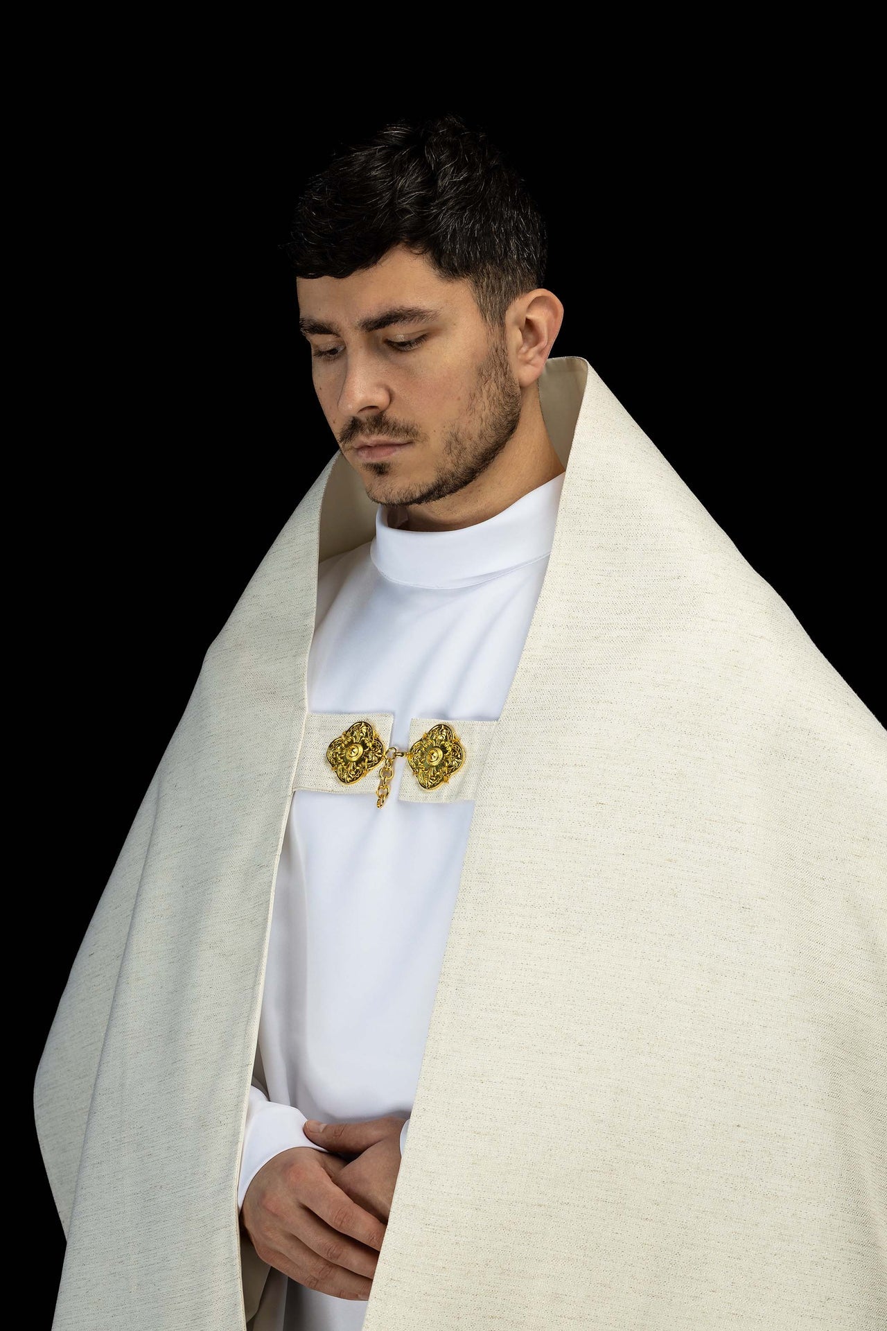 Voile huméral brodé avec un symbole marial LE/4045/05 - CHASUBLES.FR