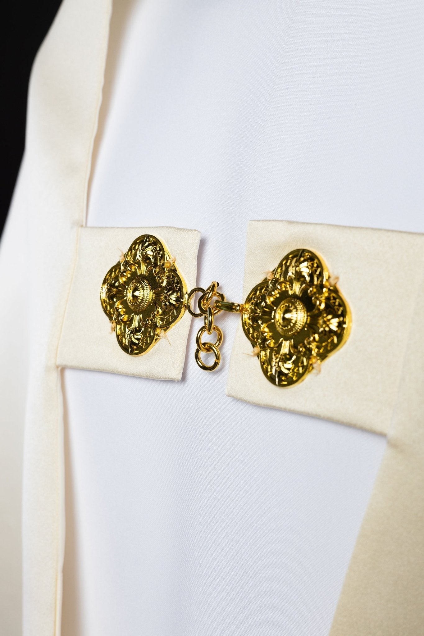 Voile liturgique Cœur de Jésus écru KWL/027/05/20 50*270 ECRU SAT. - CHASUBLES.FR