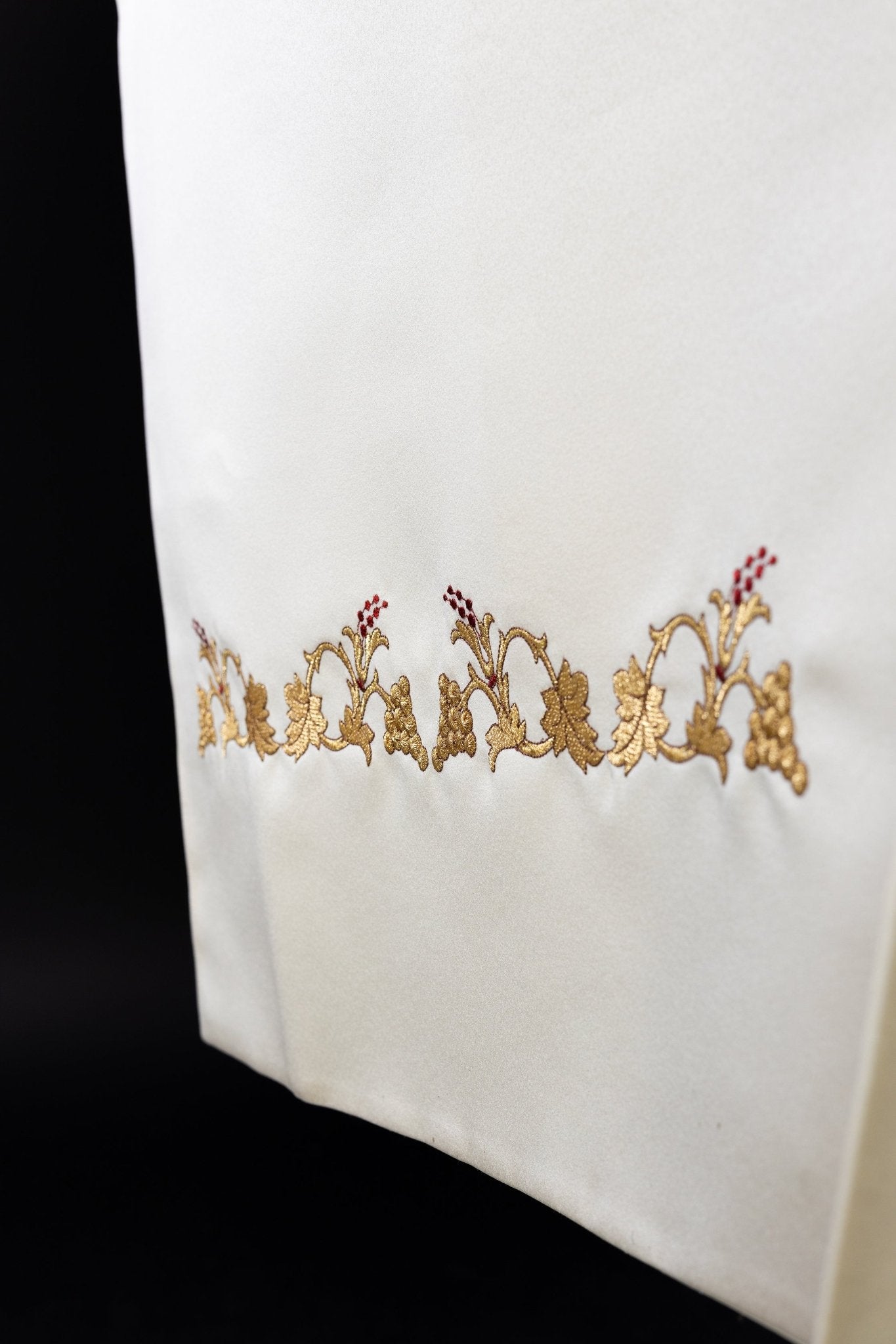 Voile liturgique Cœur de Jésus écru KWL/027/05/20 50*270 ECRU SAT. - CHASUBLES.FR