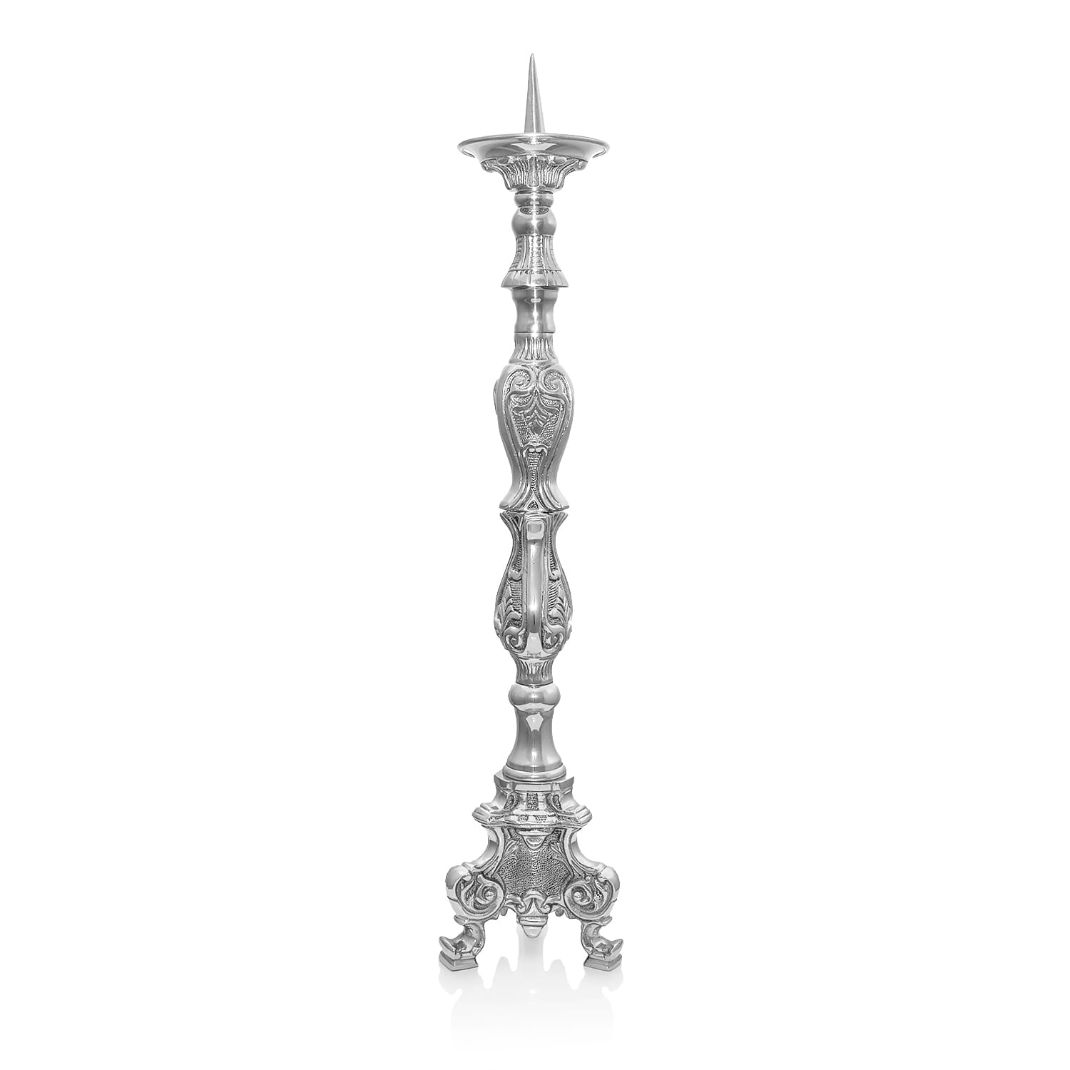 Lustre – laiton – nickel – 60 cm