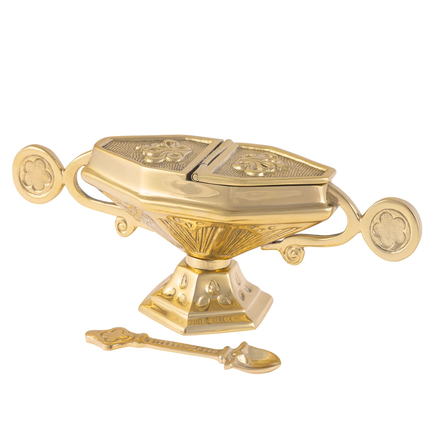 Navette – cuillère – laiton – 9 cm