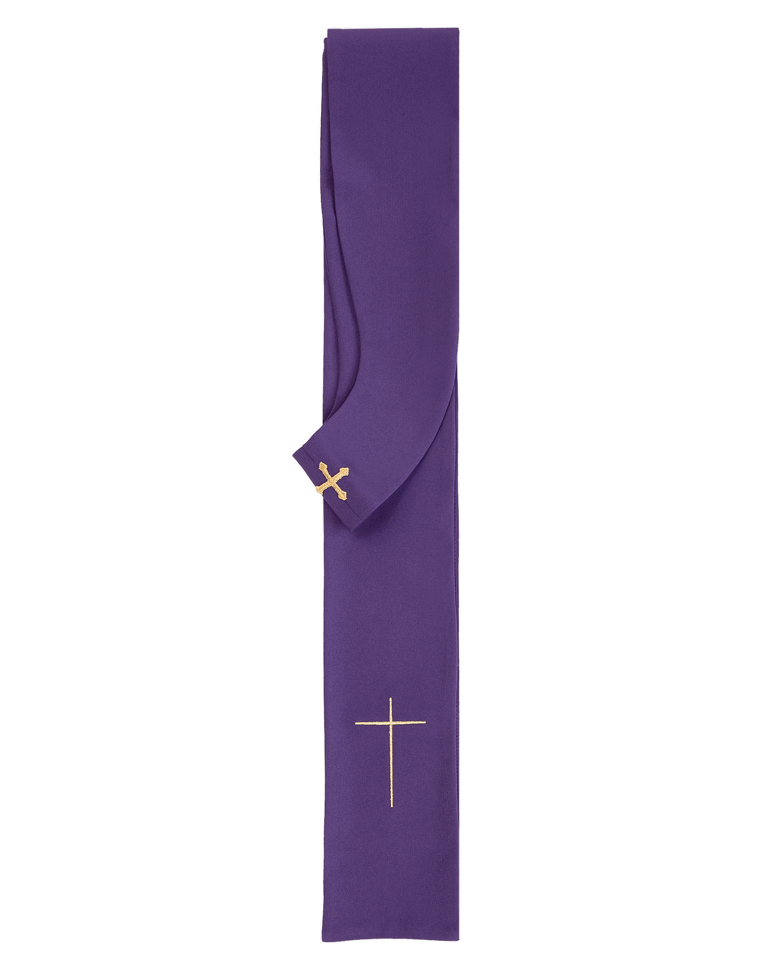 Chasuble verte brodée d'un motif minimaliste