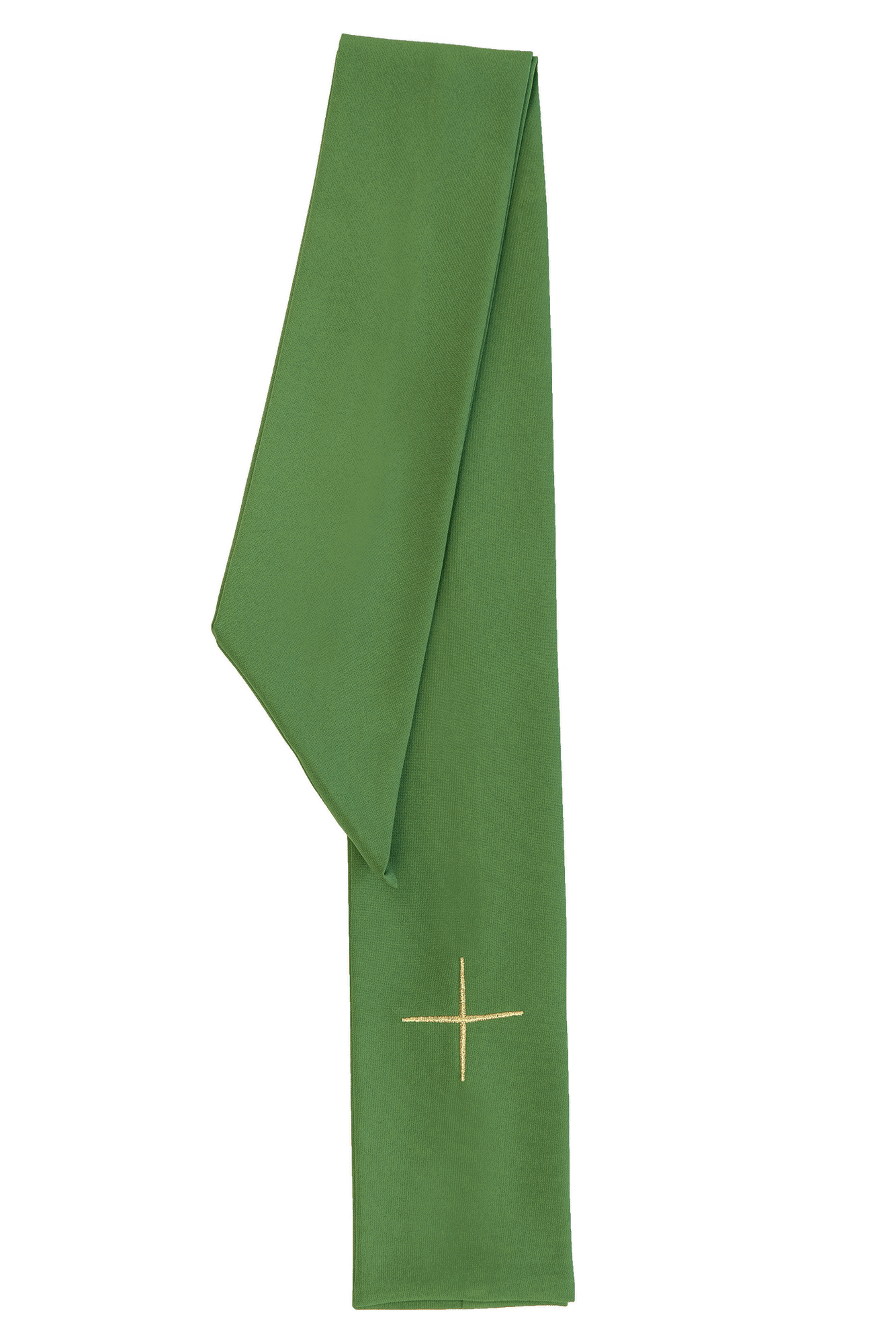 Chasuble brodée verte avec croix