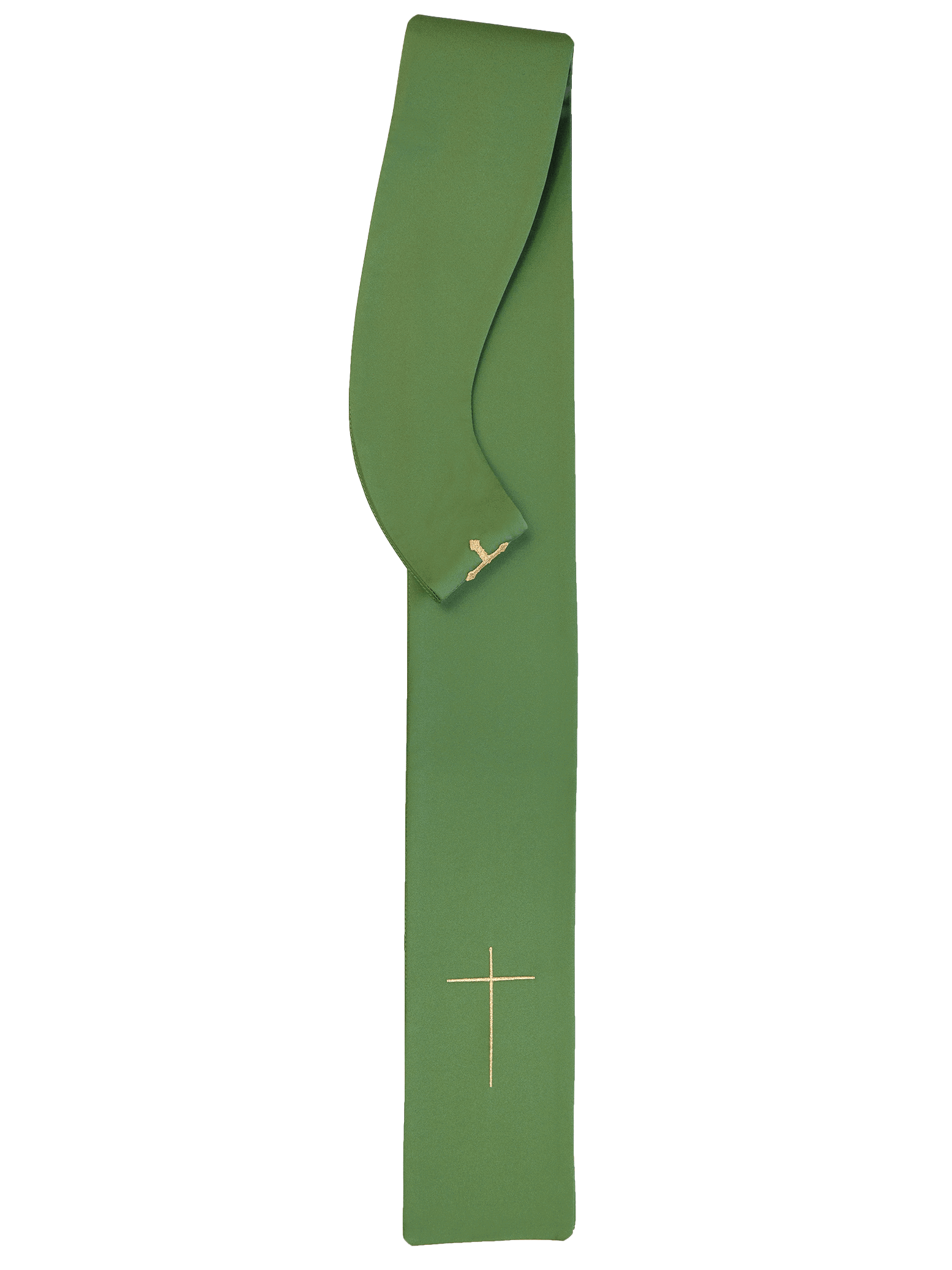 Chasuble verte avec broderie IHS et PAX