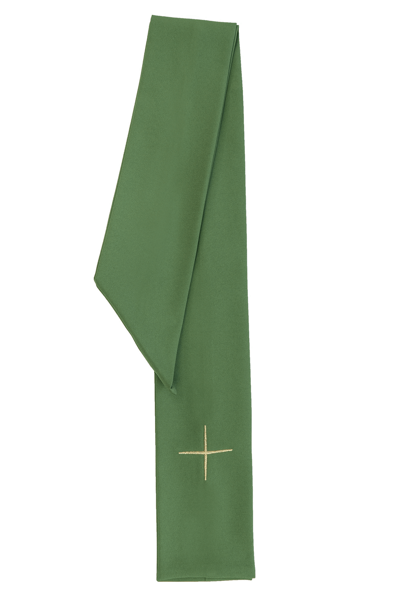 Chasuble verte avec broderie IHS dorée