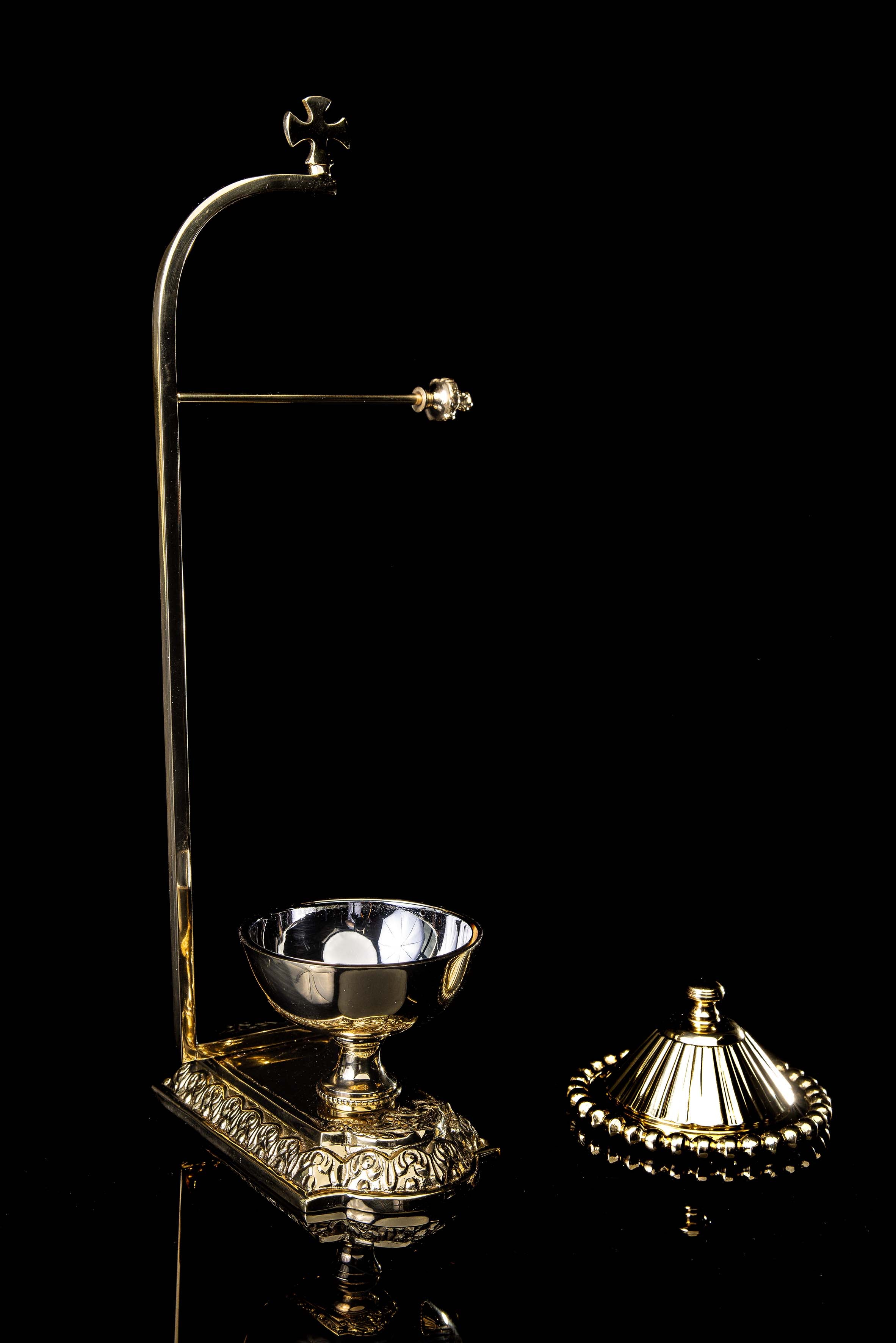 Porte-purificatoire - vasculum - laiton