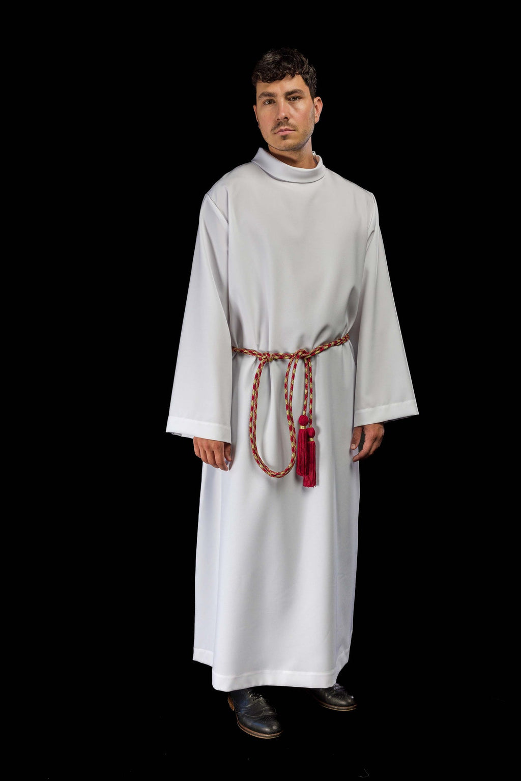 Cordon liturgique rouge et doré