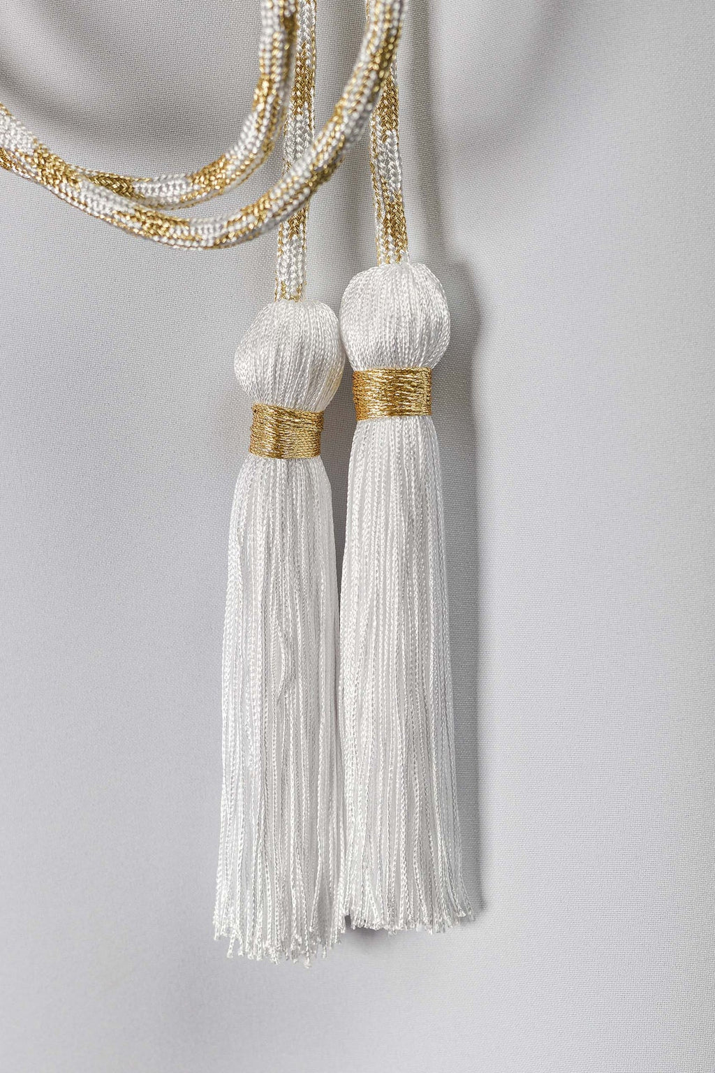 Cordon liturgique blanc et doré