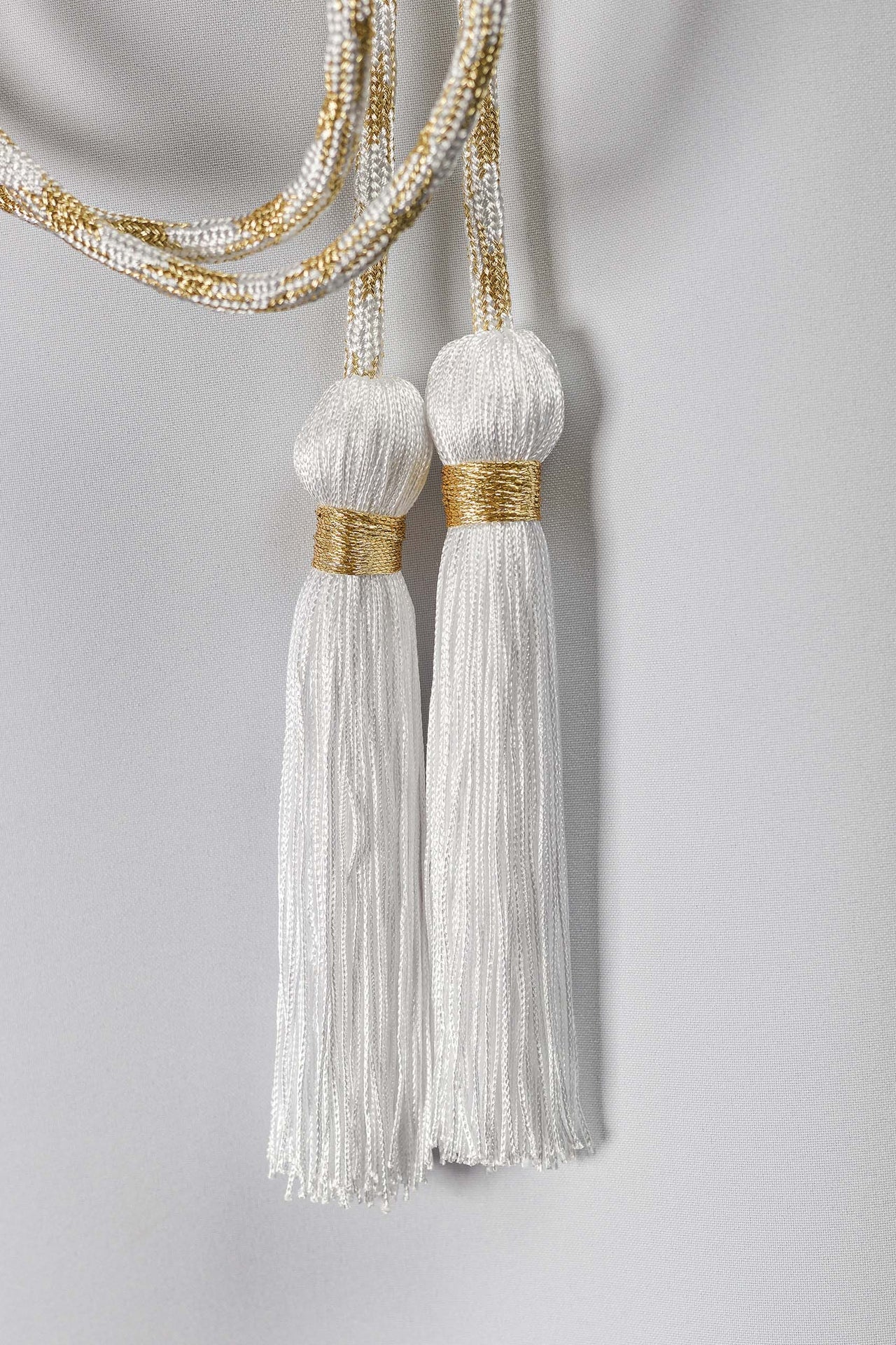 Cordon liturgique blanc et doré