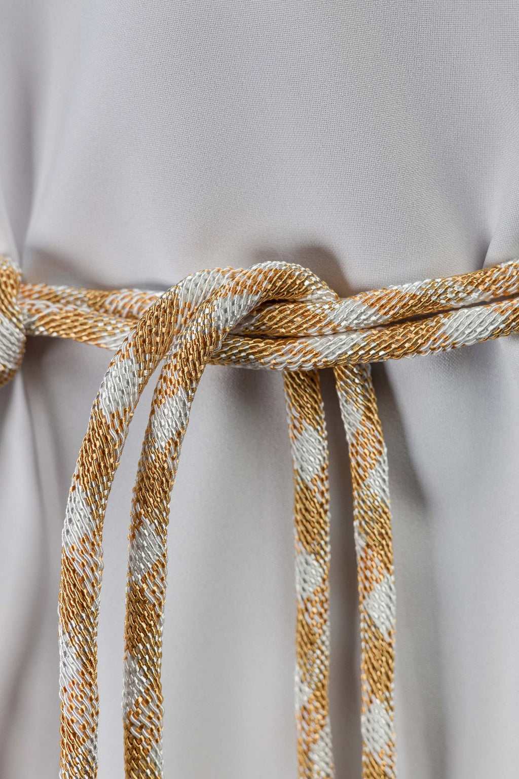 Cordon liturgique blanc et doré Premium