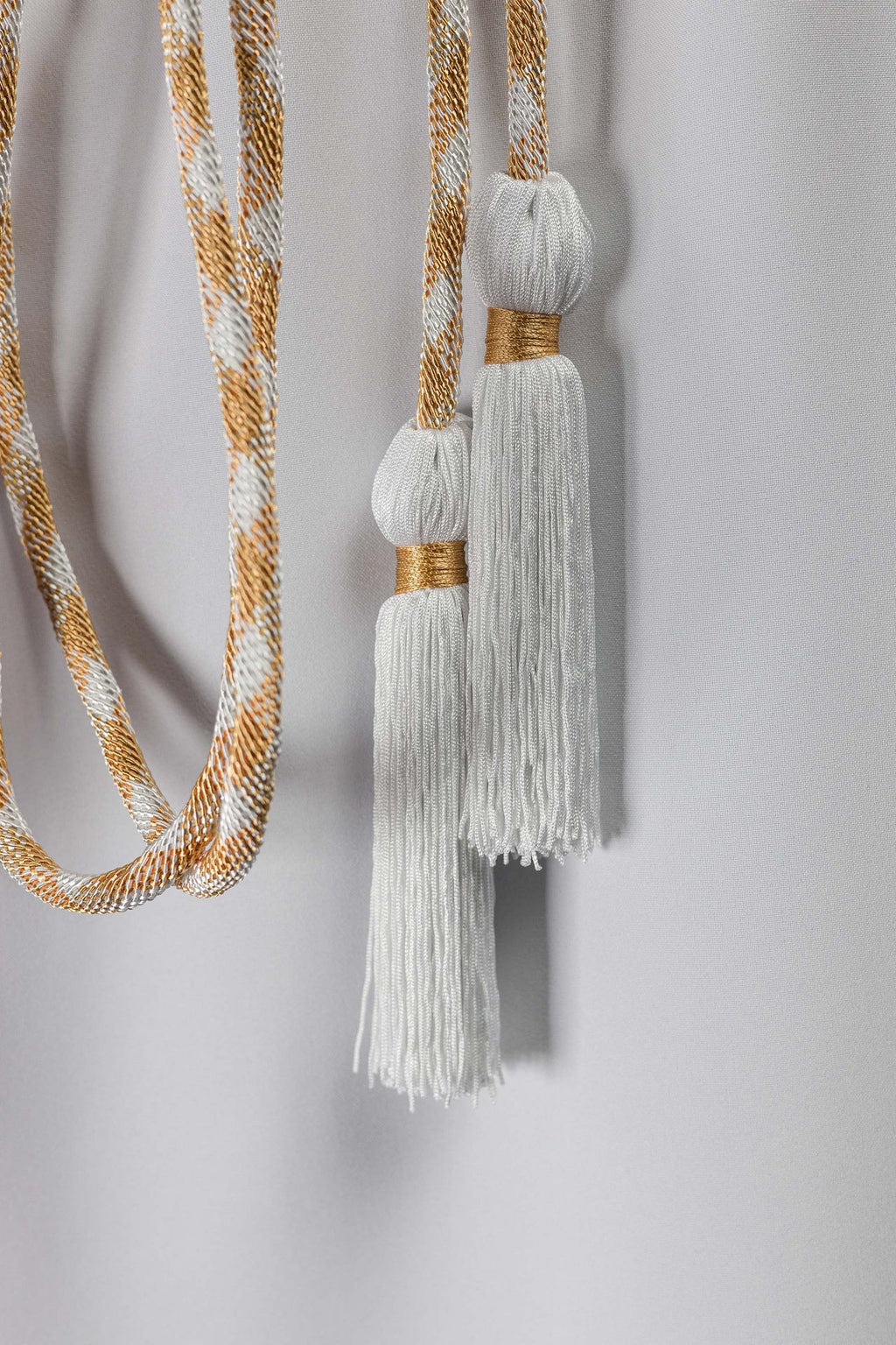 Cordon liturgique blanc et doré Premium